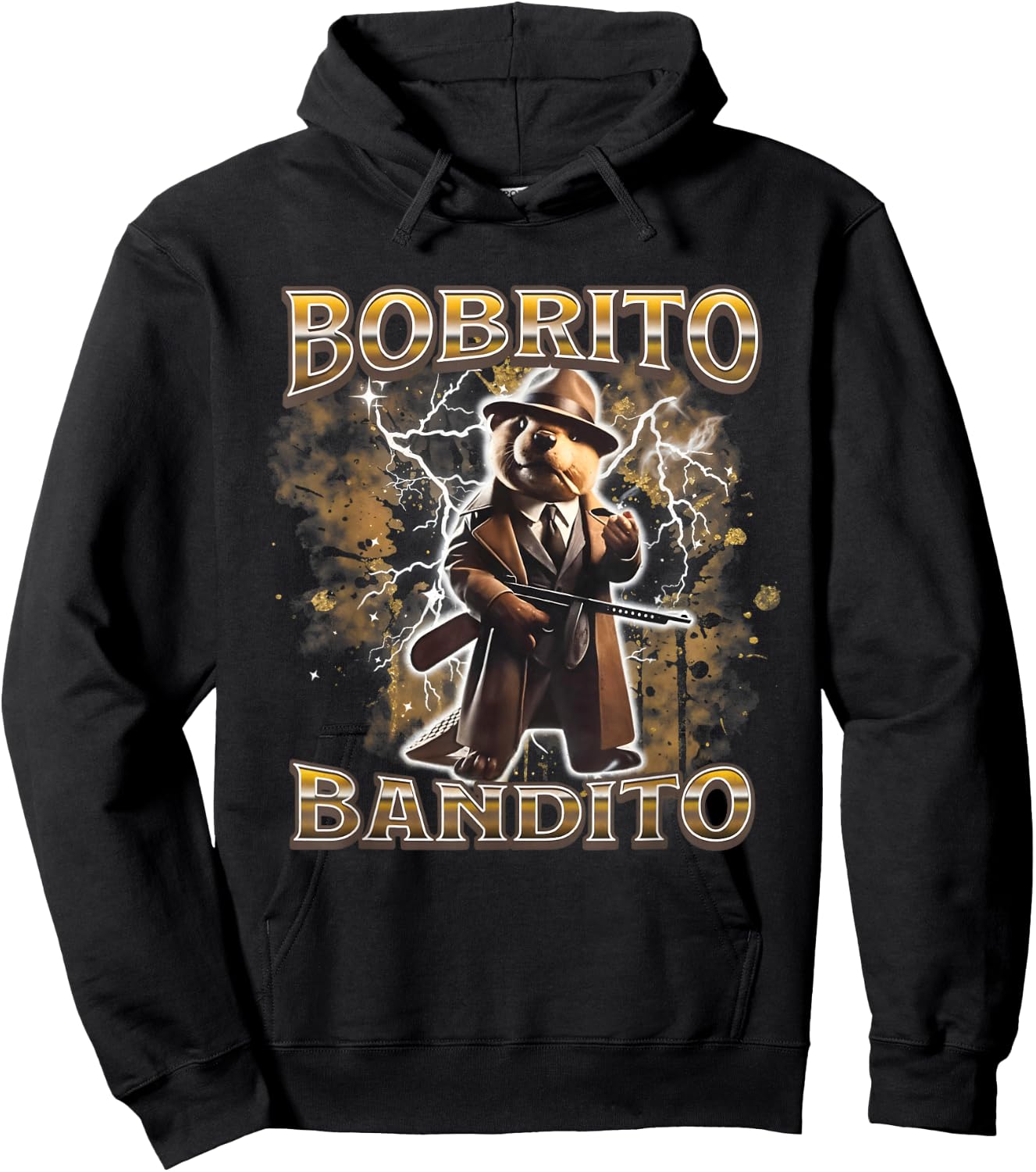 Bobrito Bandito Beaver Design Hoodie - Hoodie | Black