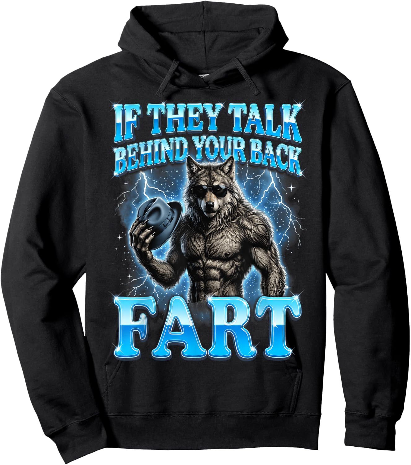 If They Talk Behind Your Back Fart Hoodie - Hoodie | Black
