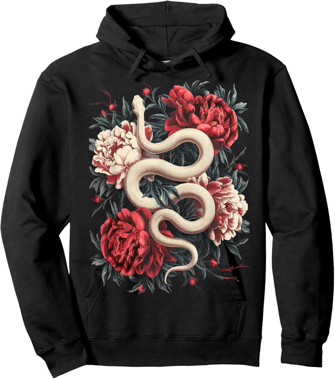 Year Of The Snake 2025 Cool Snake Graphic Art Hoodie - Hoodie | Black