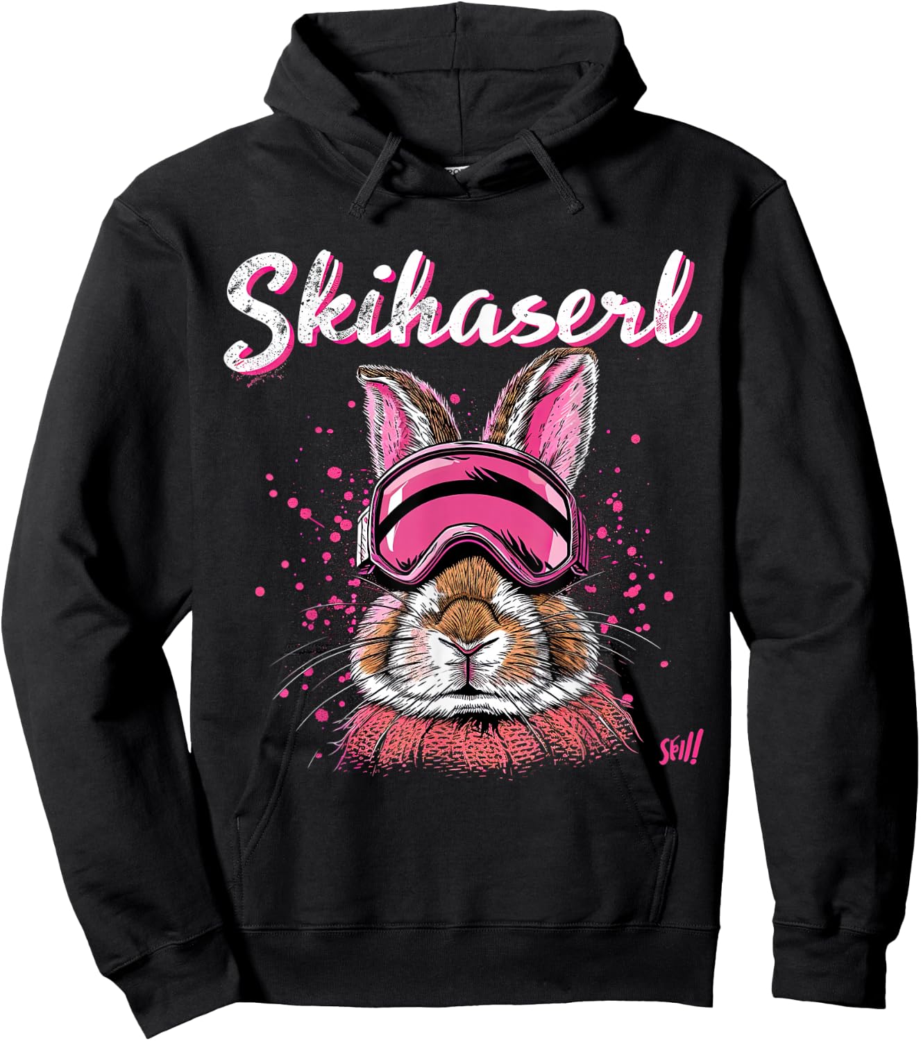 Skihaserl Apres Ski Haserl Skier Winter Women's , black Hoodie - Hoodie | Black