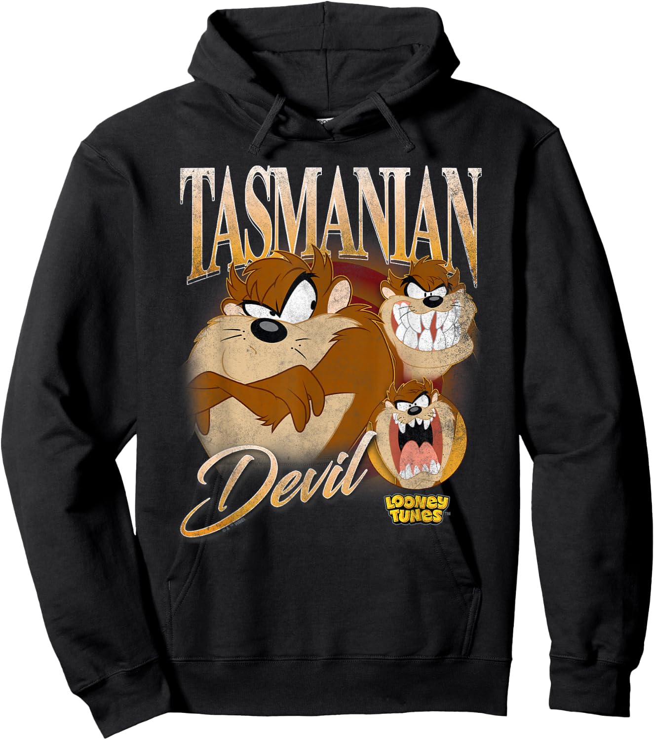 Looney Tunes Bootleg Taz Hoodie - Hoodie | Black
