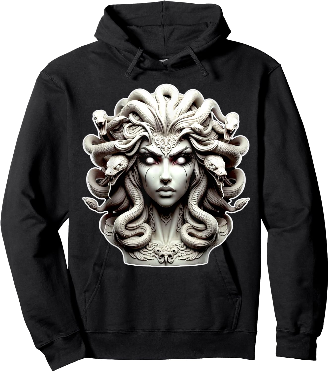 Medusa x Snake Serpent x Greek Goddess Hoodie - Hoodie | Black
