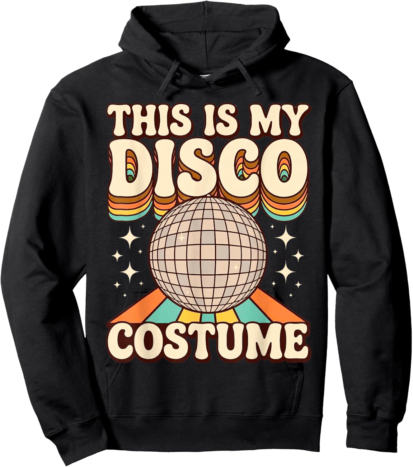 This is My Disco Costume Retro Funny 70s Party Hoodie - Hoodie | Black
