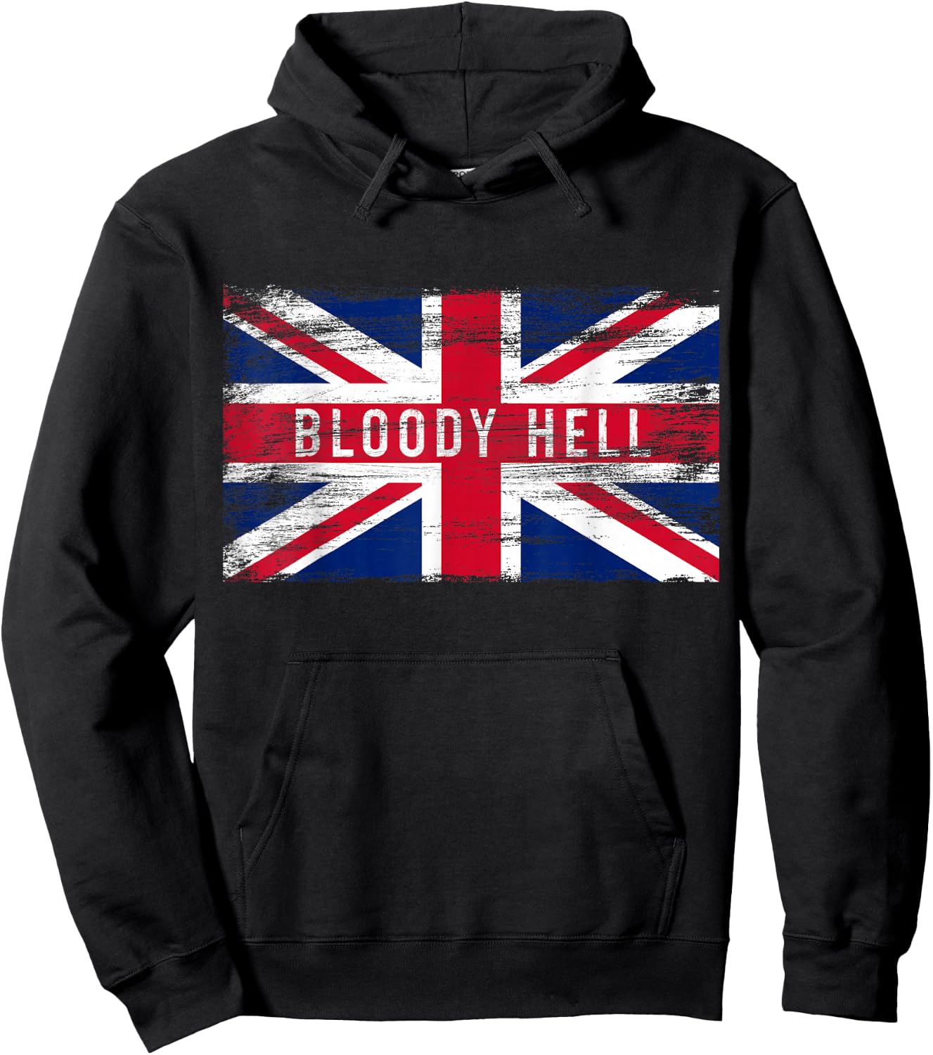 Bloody Hell Funny British Slang Pride UK Flag English Hoodie - Hoodie | Black