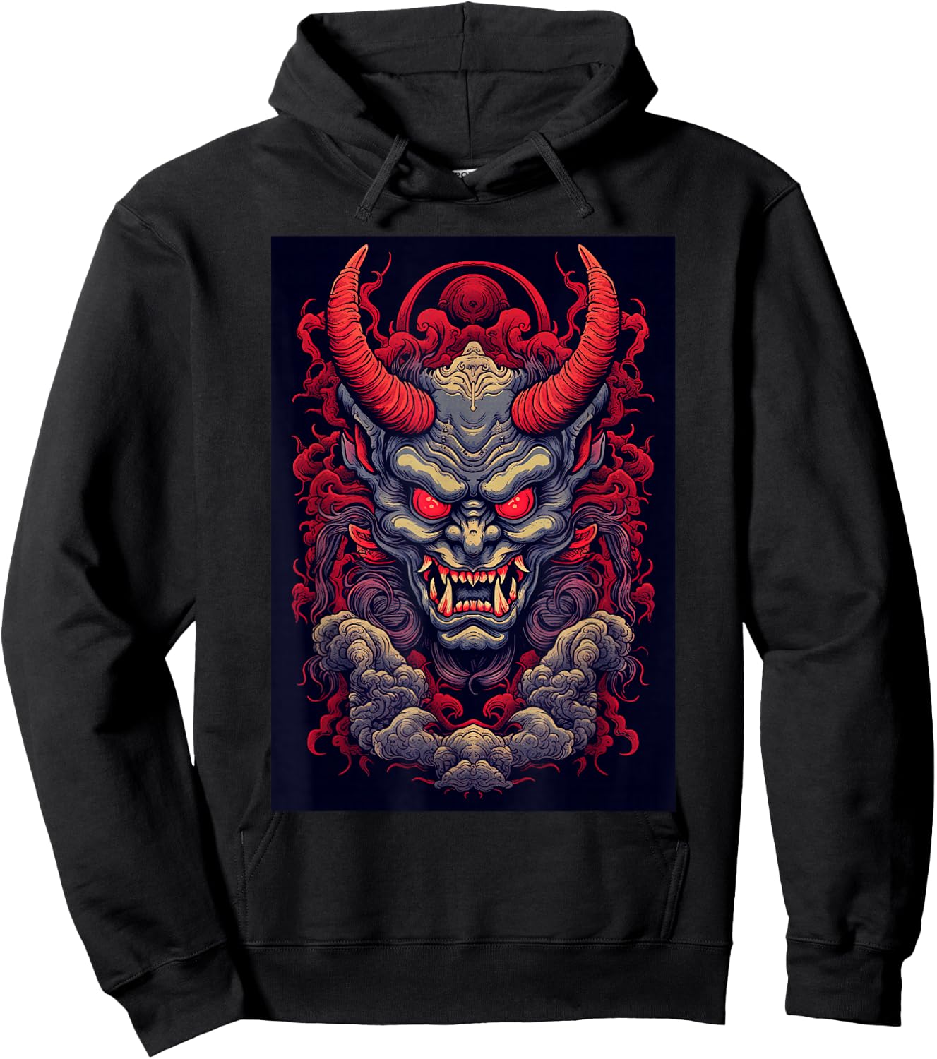Oni Dämon Japanischer Teufel Hoodie - Hoodie | Black