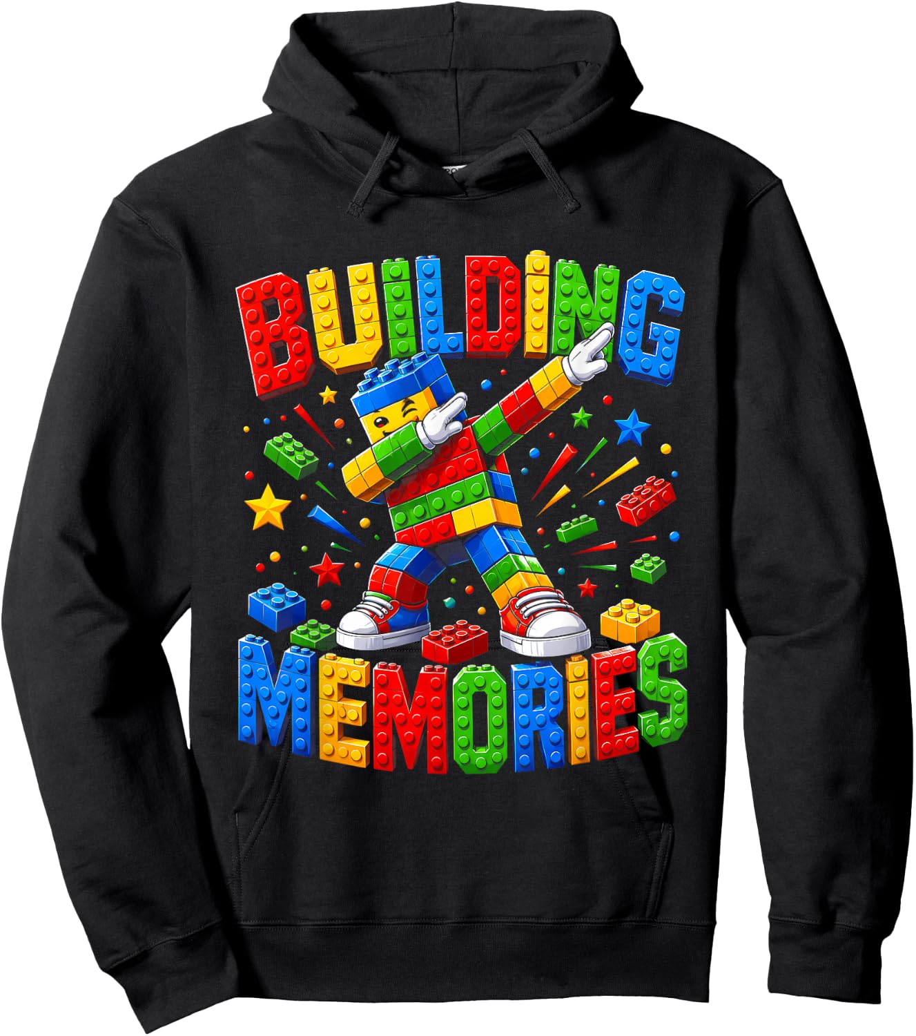 Building Memories Master Builder Dabbing Bricks Toys Blocks Hoodie - Hoodie | Black