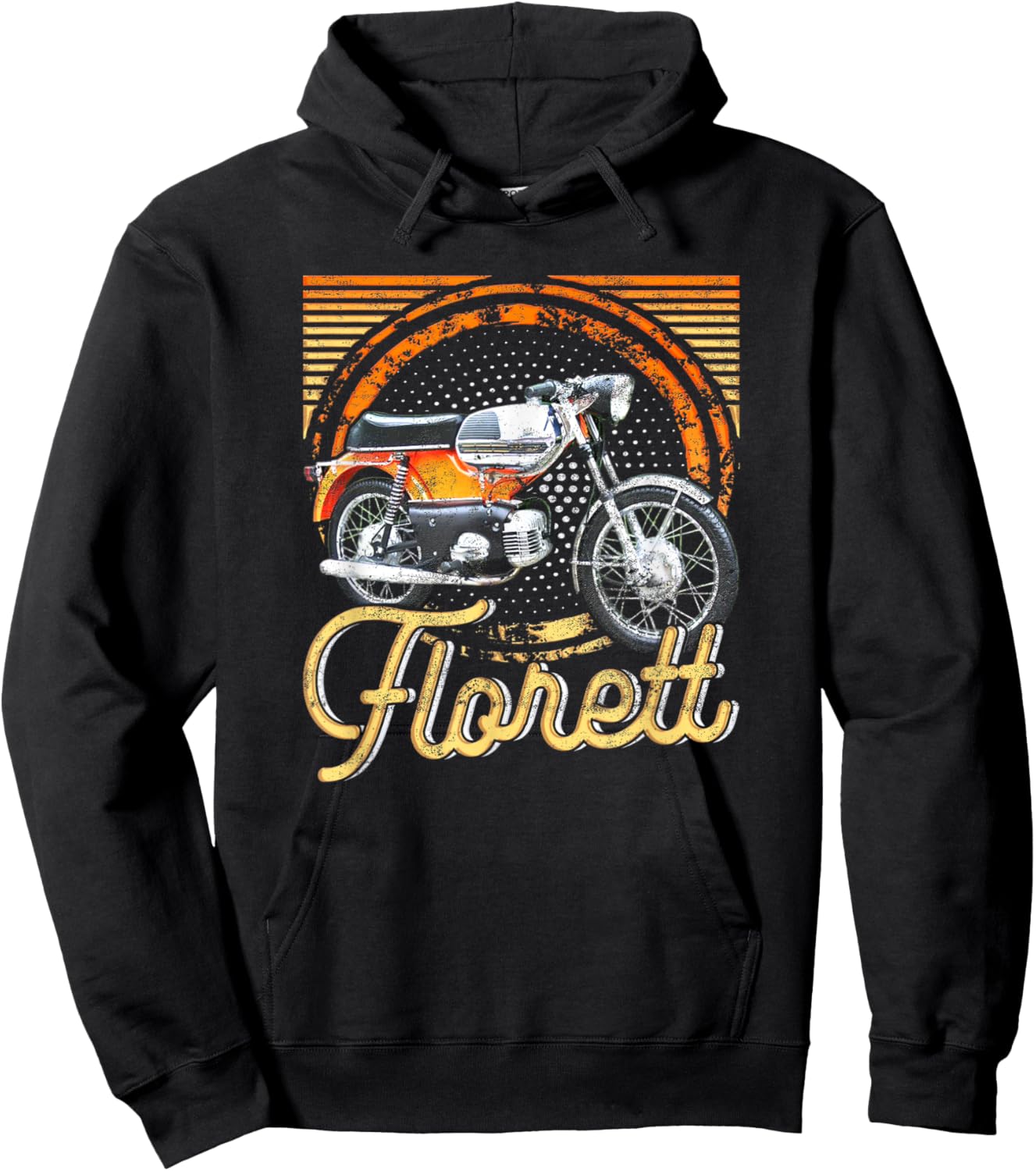 Kreidler Florett Moped Classic , black Hoodie - Hoodie | Black