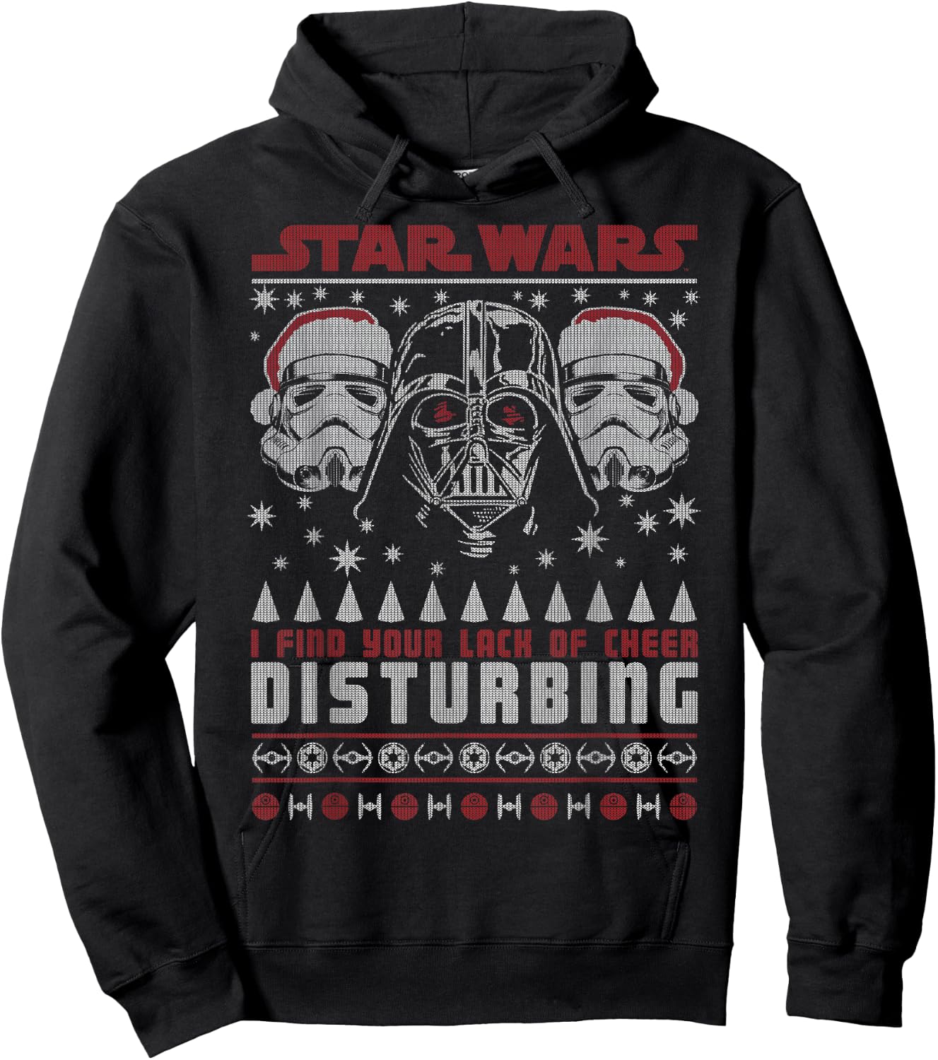 Star Wars Darth Vader Lack Of Cheer Ugly Christmas Hoodie - Hoodie | Black