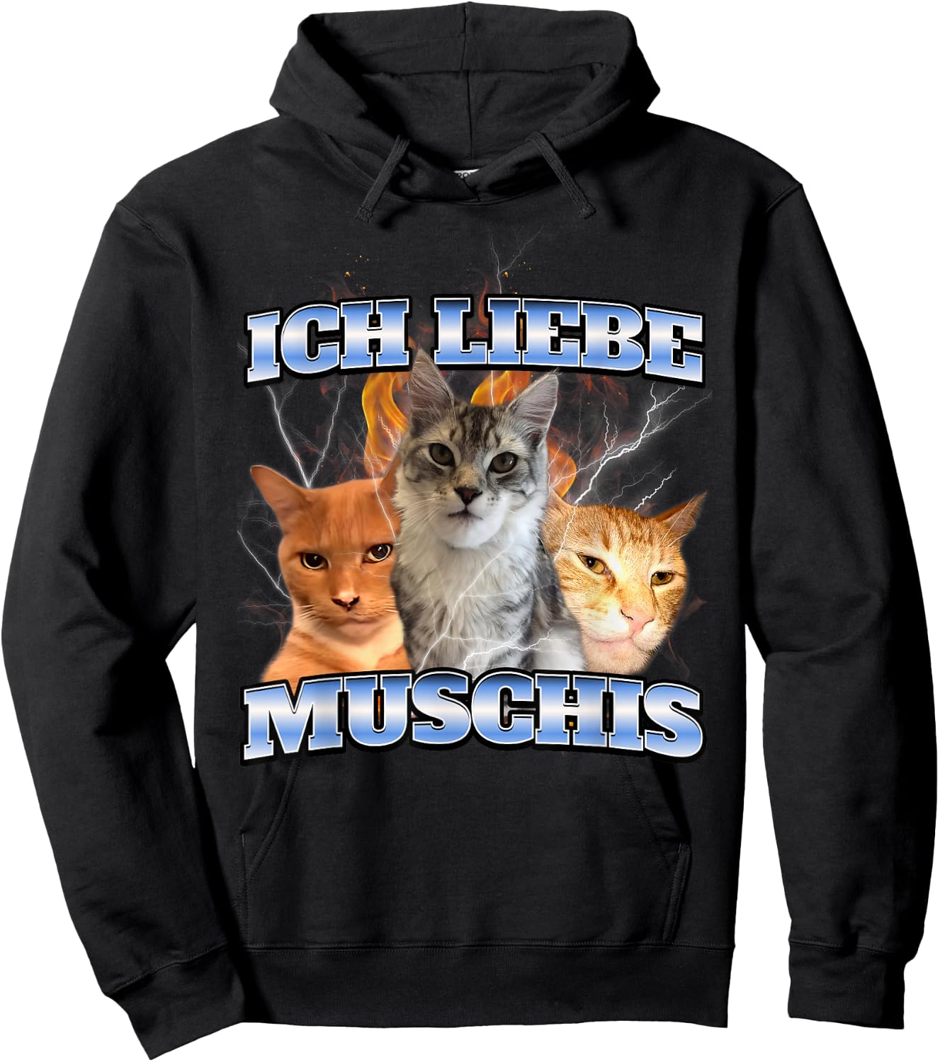 Ich liebe Muschis Hoodie - Hoodie | Black