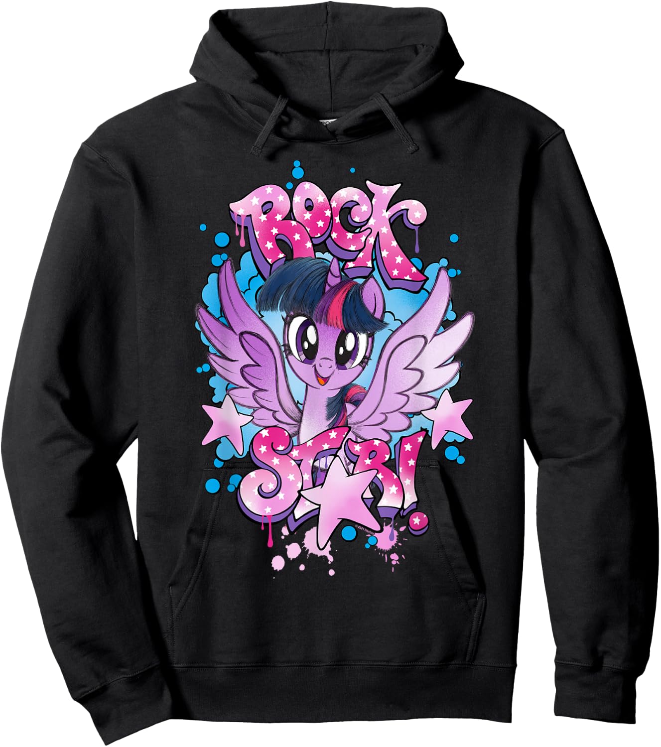 My Little Pony Twilight Sparkle Rock Star Hoodie - Hoodie | Black