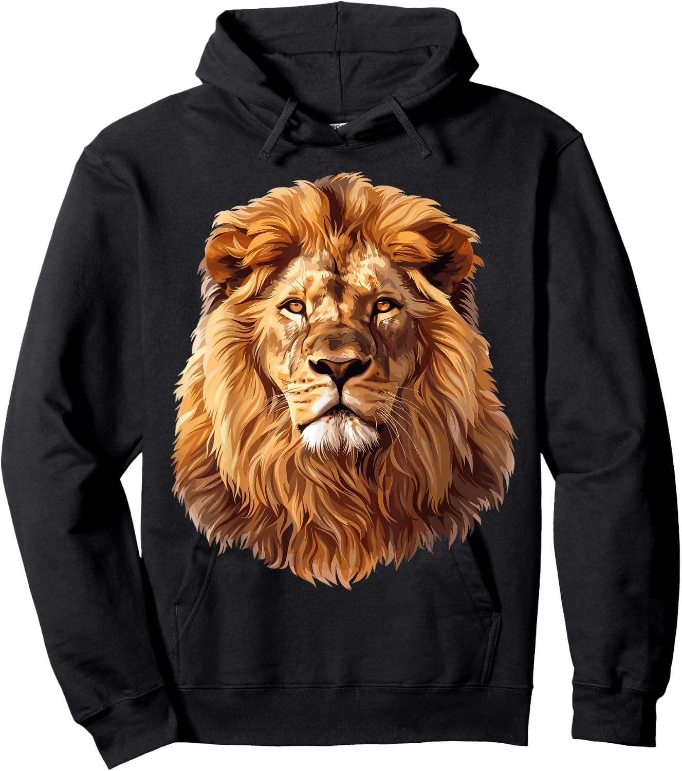 Lion , black Hoodie - Hoodie | Black