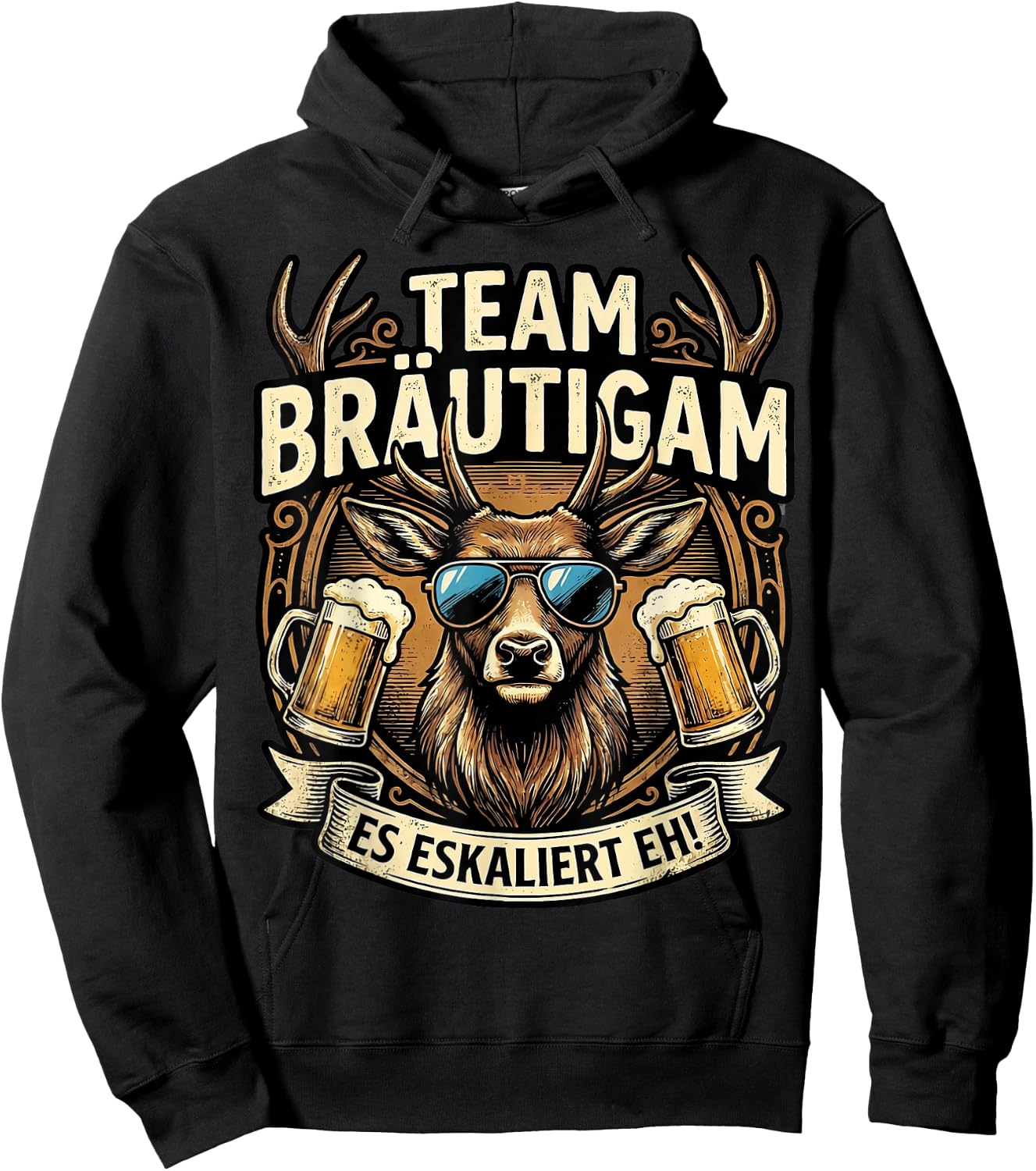 Junggesellenabschied Männer Polterabend Poltern JGA Hoodie - Hoodie | Black