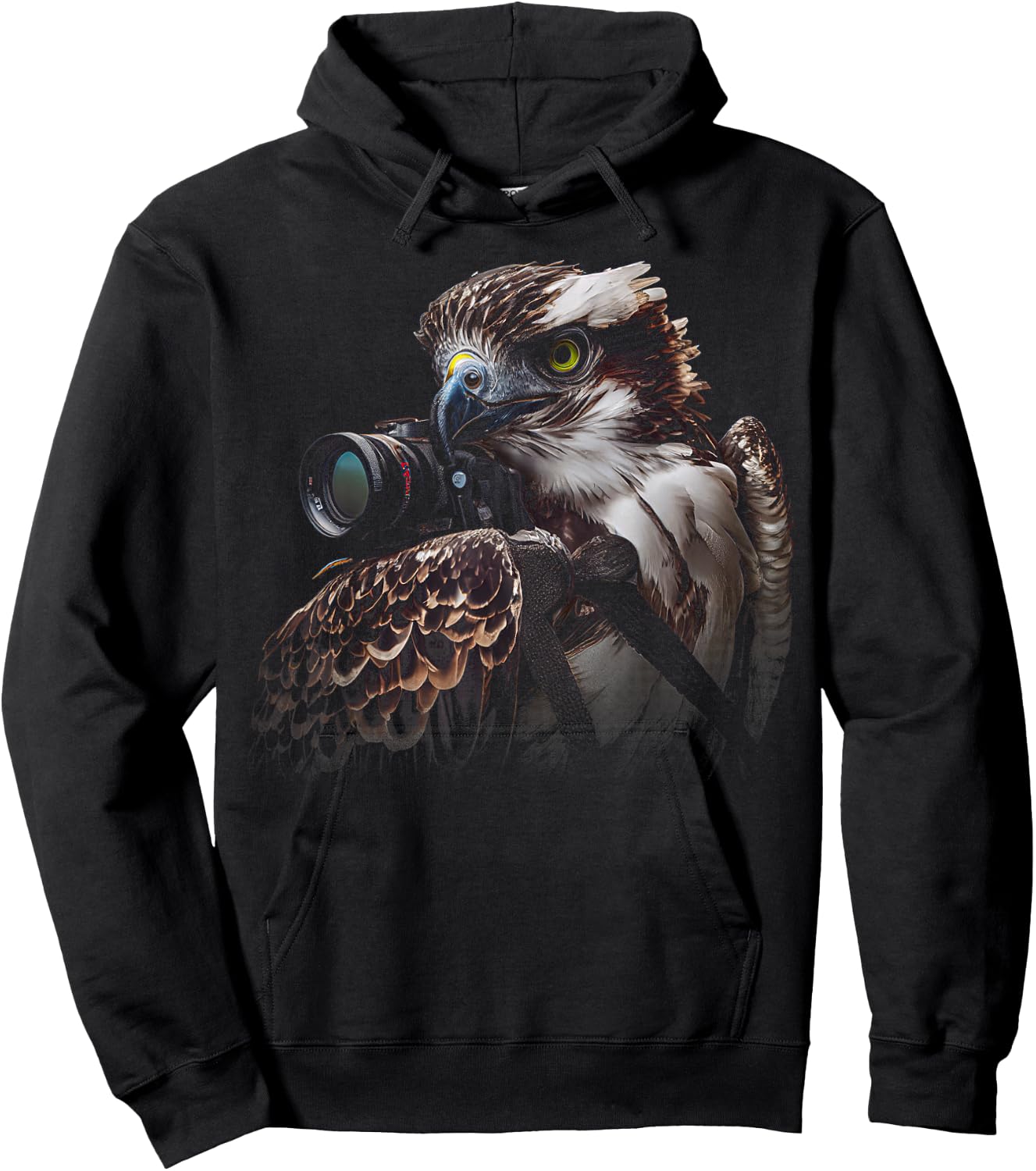 CLICK HERE FOR MORE Osprey Hawk Birds of Prey, Osprey Hawk - -Adults & Kids, Black, Small, Short Sleeve, Modern Graphic Hoodie - Hoodie | Black