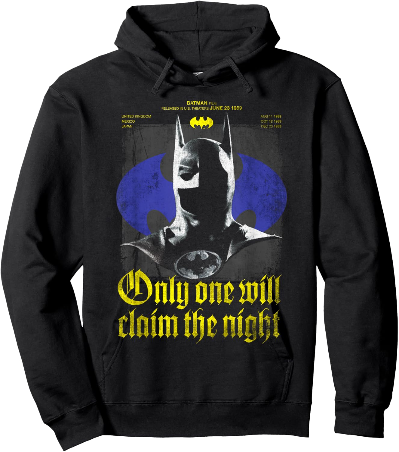 Batman 1989 Claim The Knight 85th Anniversary Hoodie - Hoodie | Black