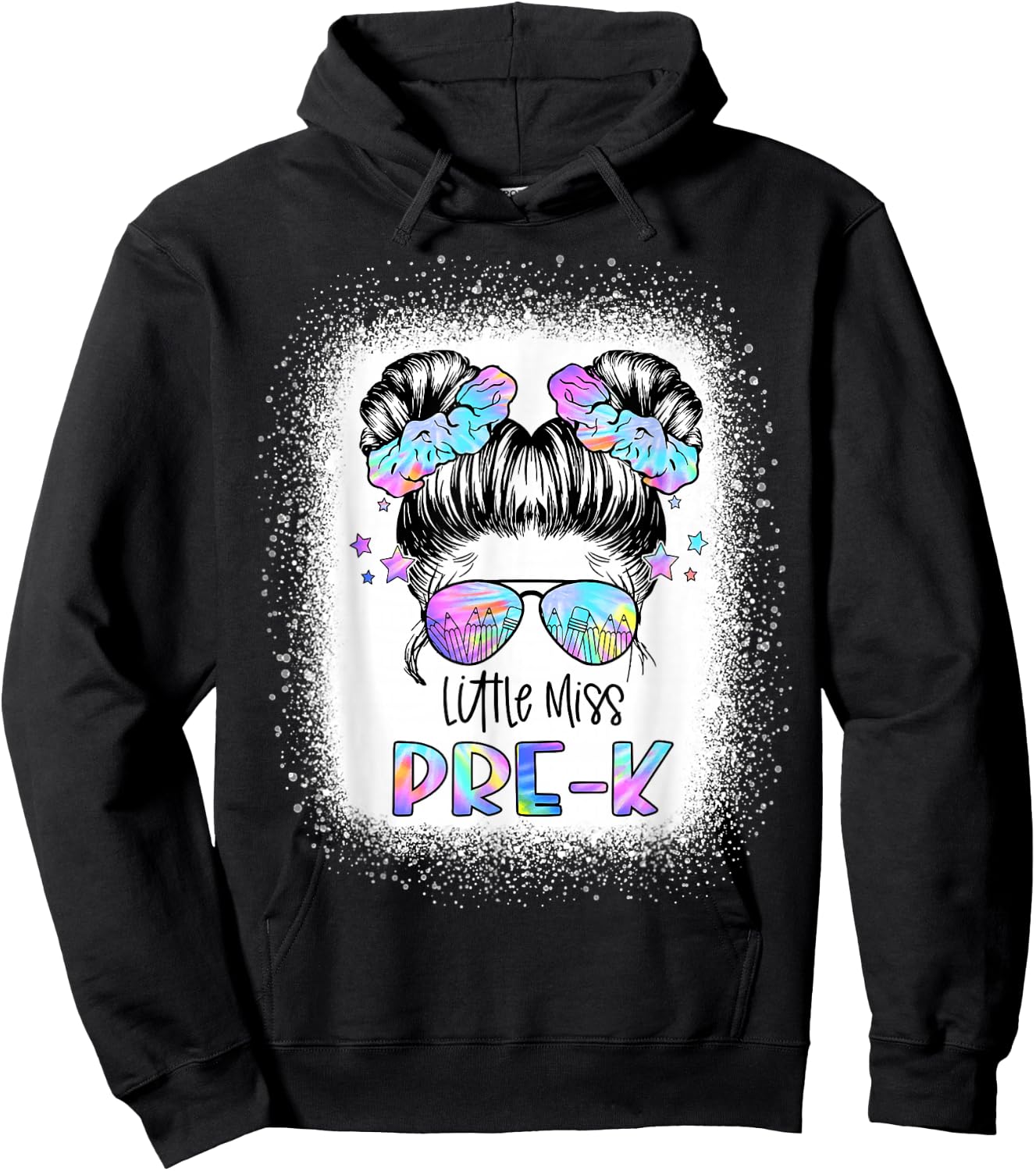 Little Miss PRE-K First Day of School 1st Day Preschool Girl Hoodie - Hoodie | Black