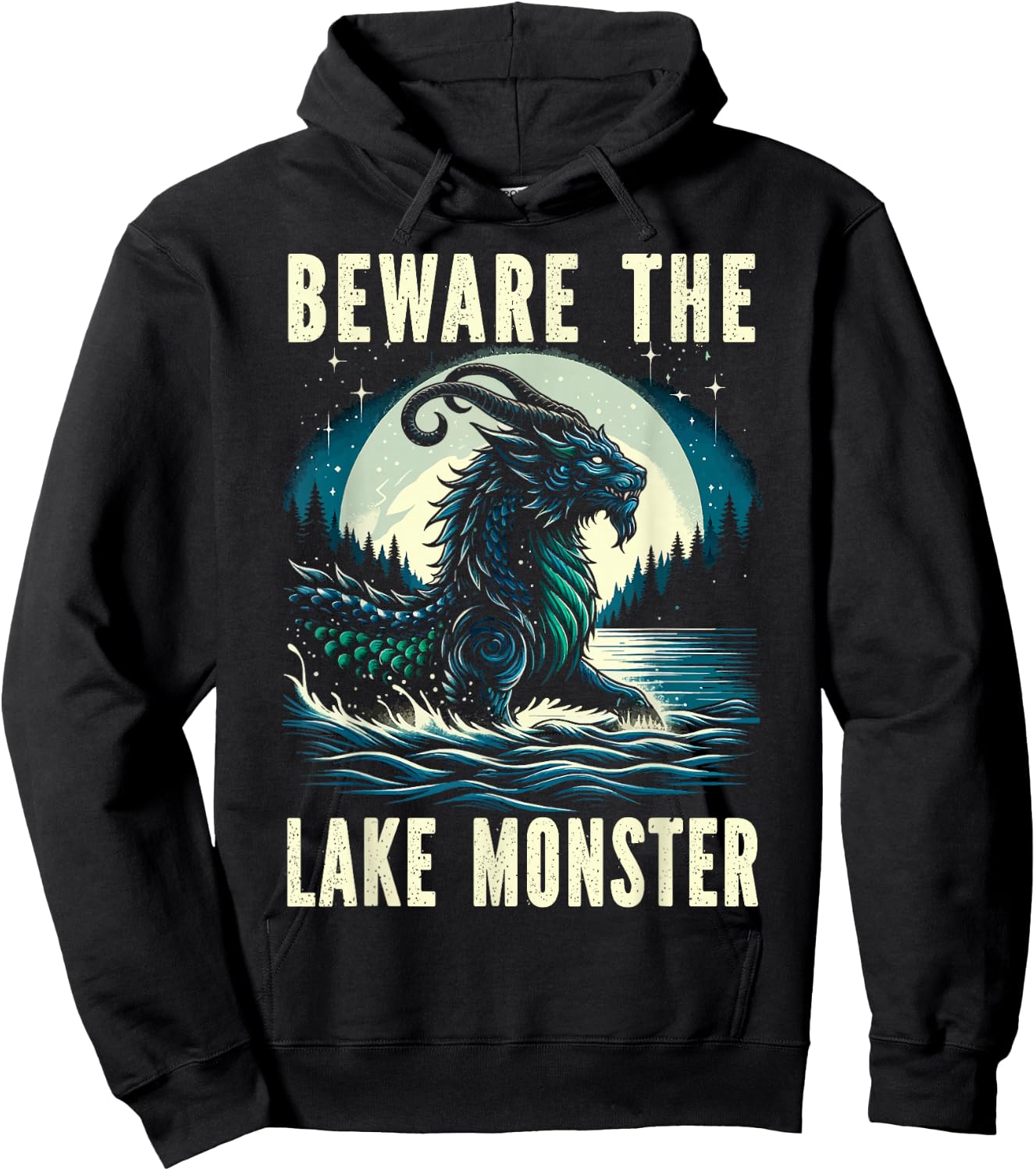 Mishipeshu Mythical Creature Cryptozoology Cryptid Hoodie - Hoodie | Black