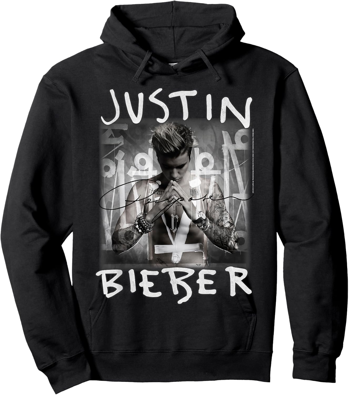Justin Bieber Purpose Album Cover by Rock Off Hoodie - Hoodie | Black