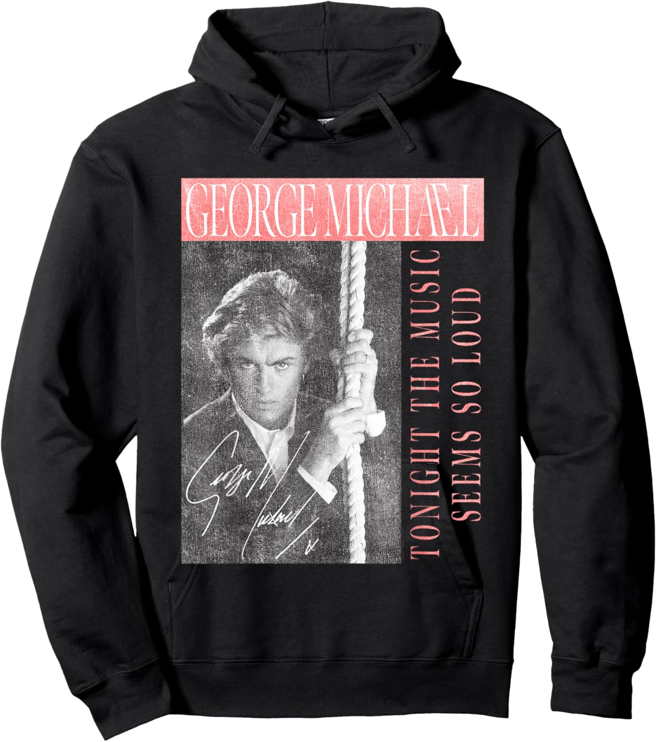 George Michael Tonight the music seems so loud , Black, S Hoodie - Hoodie | Black