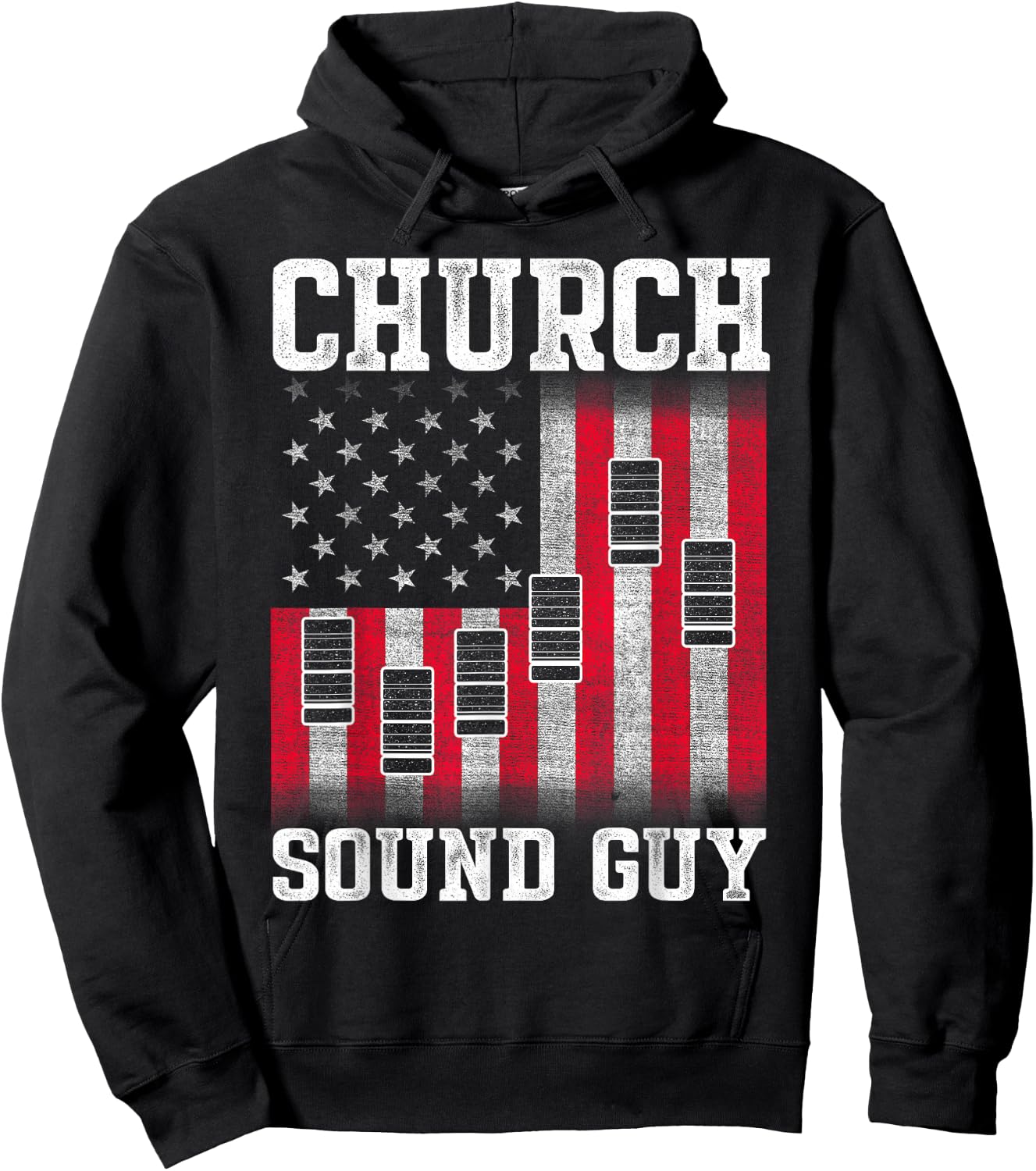 Church Sound Guy Instrument Audio Tech Engineer DA1 Hoodie - Hoodie | Black