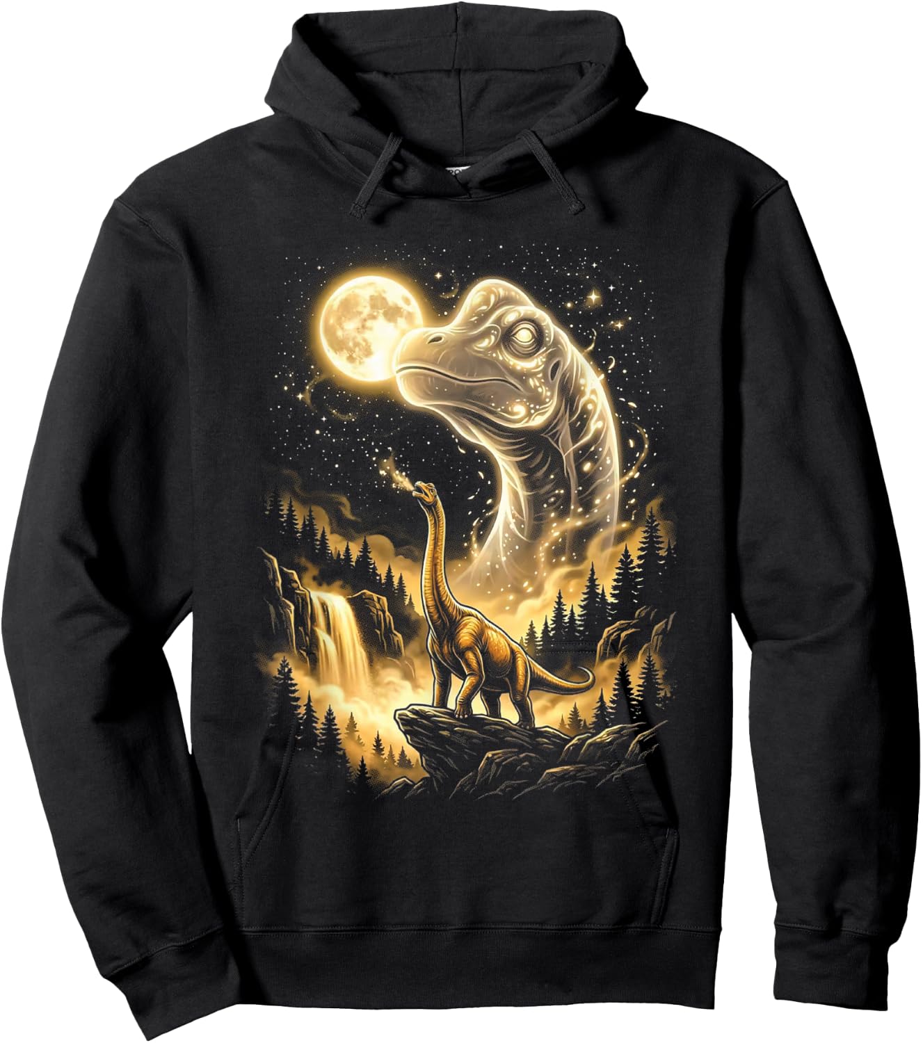 T-Shirt Hoodie - Hoodie | Black