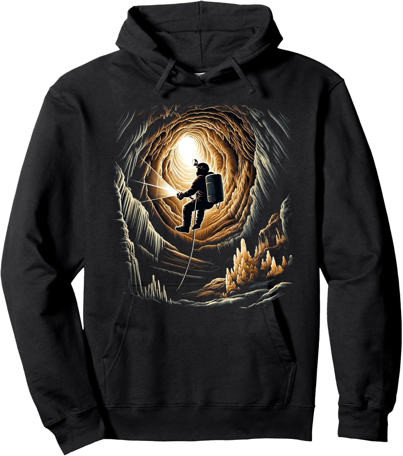 Cave Exploration Caving Hoodie - Hoodie | Black
