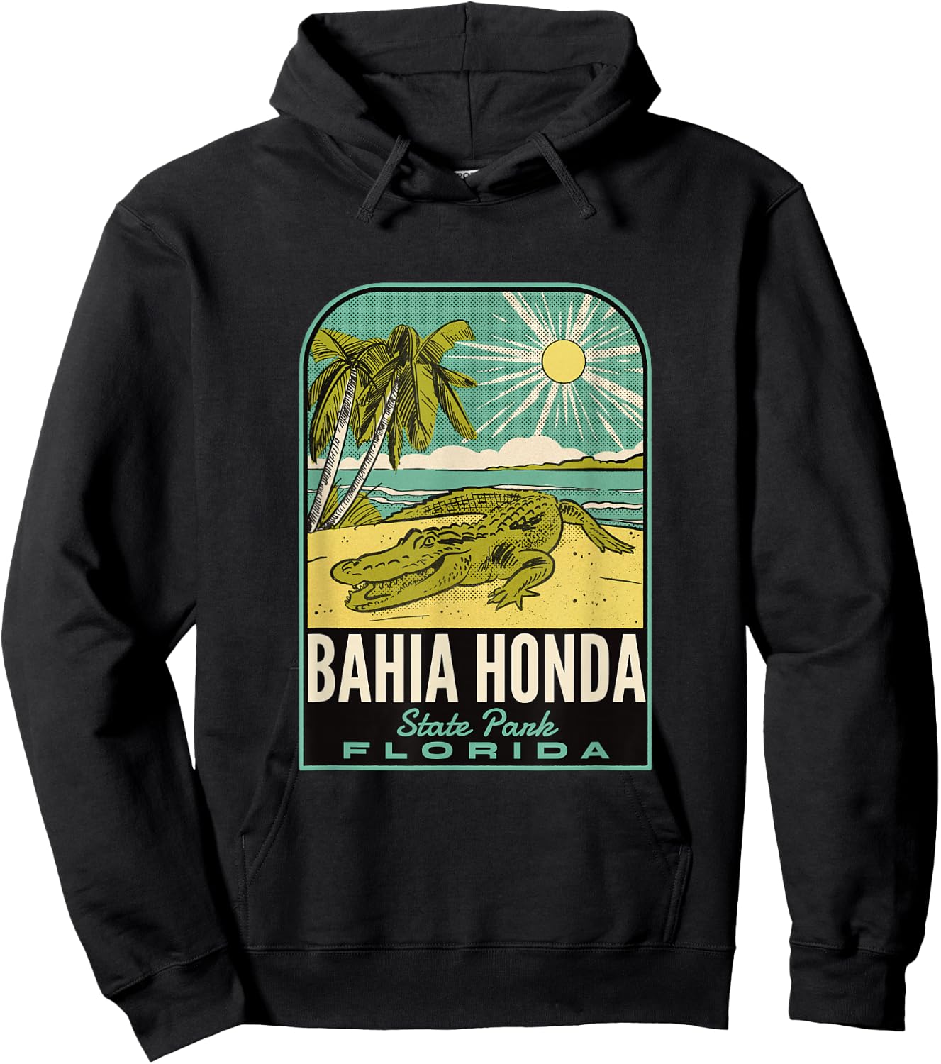 Bahia Honda State Park FL Vintage Travel Hoodie - Hoodie | Black