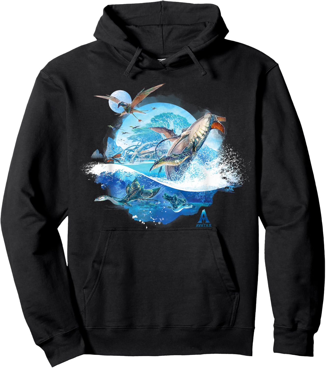 Avatar: The Way of Water Creatures of Sea and Sky , black Hoodie - Hoodie | Black