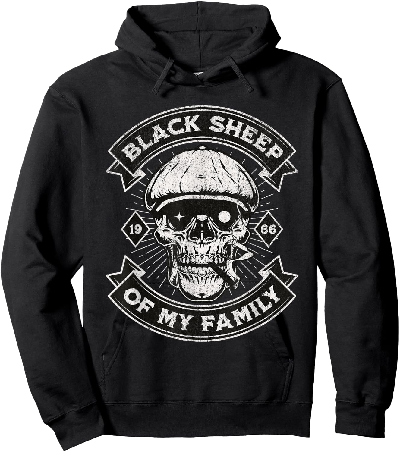 Vintage Generation X - Est 1966 Black Sheep Of My Family Hoodie - Hoodie | Black