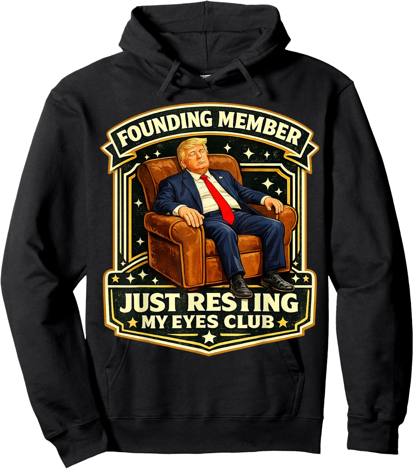 Proud Member of The Just Resting My Eyes Club Sleepy Don Hoodie - Hoodie | Black