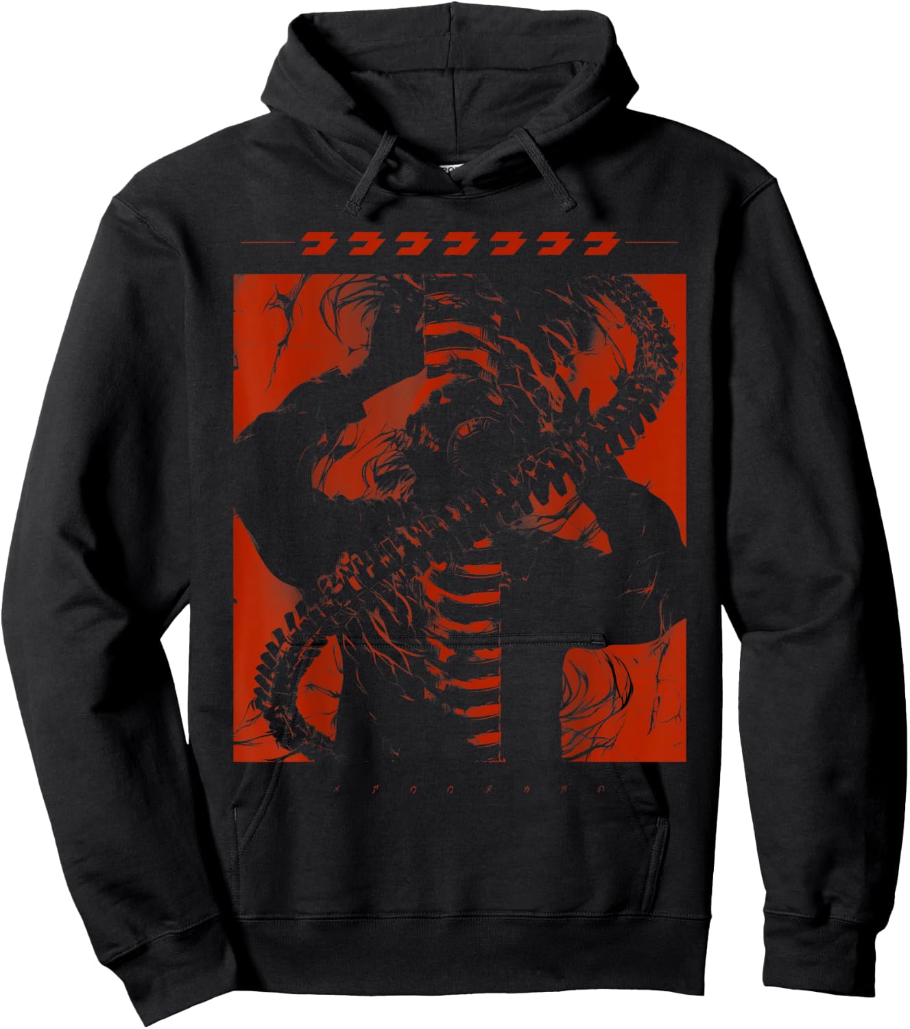 Futuristic Techwear Japanese Cyberpunk Harajuku Horror Punk , black Hoodie - Hoodie | Black