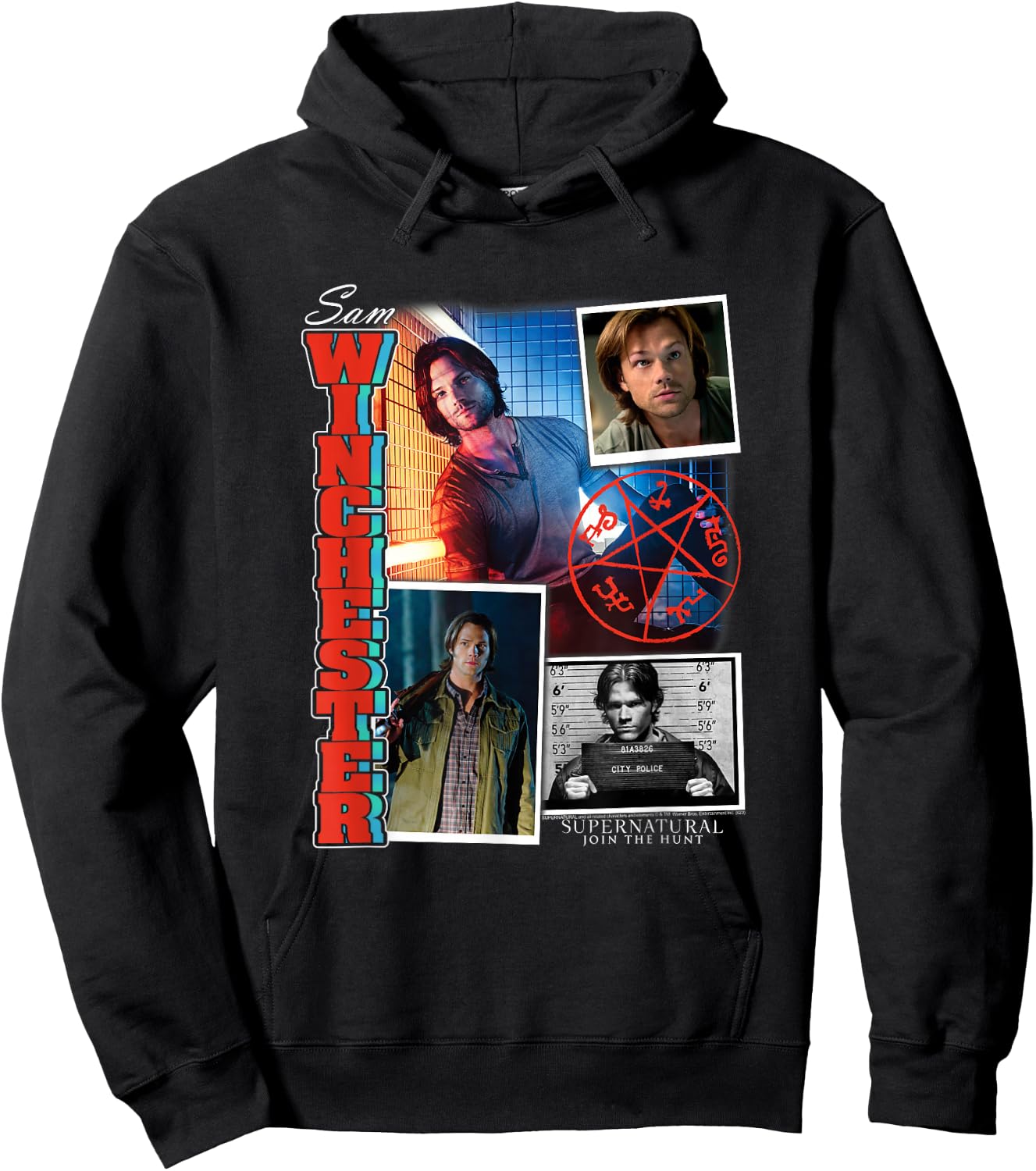 Supernatural Sam Winchester Collage Hoodie - Hoodie | Black
