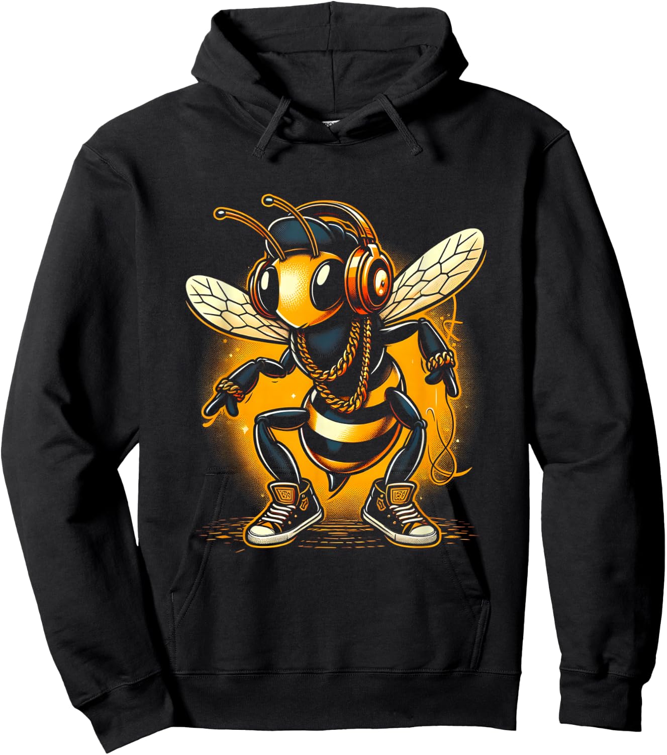 Cool Bees Hip Hop Rap Old School Hoodie - Hoodie | Black