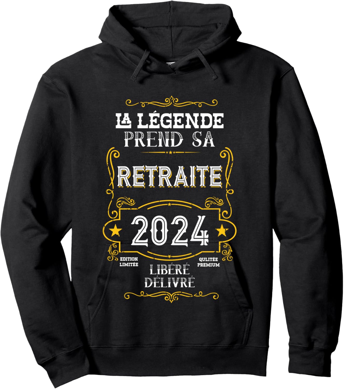 La Légende Takes Her Retirement – Funny Retired 2024 , Black, S Hoodie - Hoodie | Black