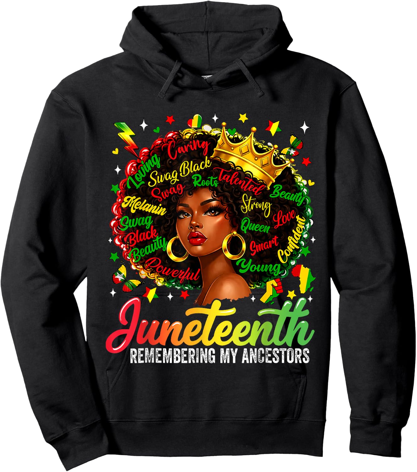 Juneteenth Remembering My Ancestors Black Women Juneteenth Hoodie - Hoodie | Black