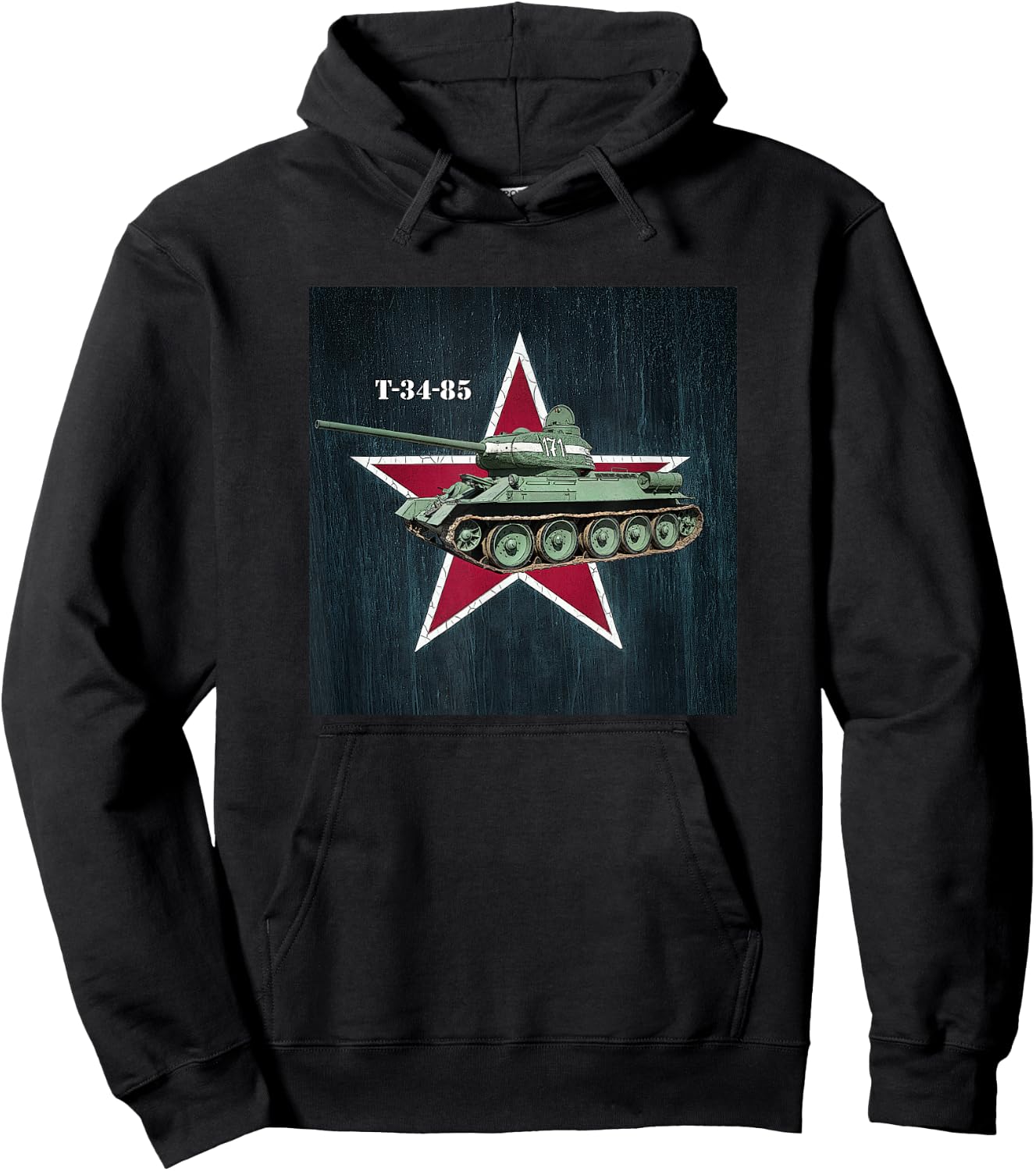 Soviet World War 2 Tank T-34-85 Hoodie - Hoodie | Black