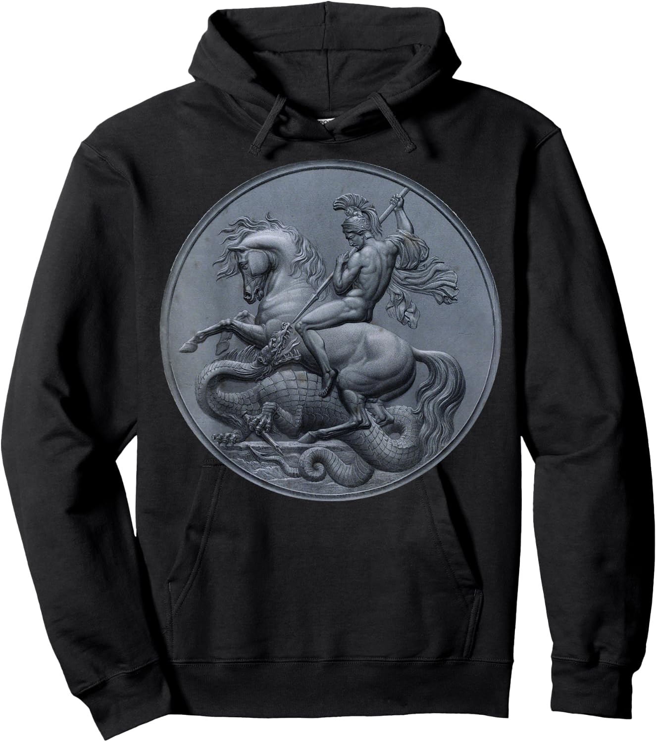 Saint George the Dragon St. George Hoodie - Hoodie | Black