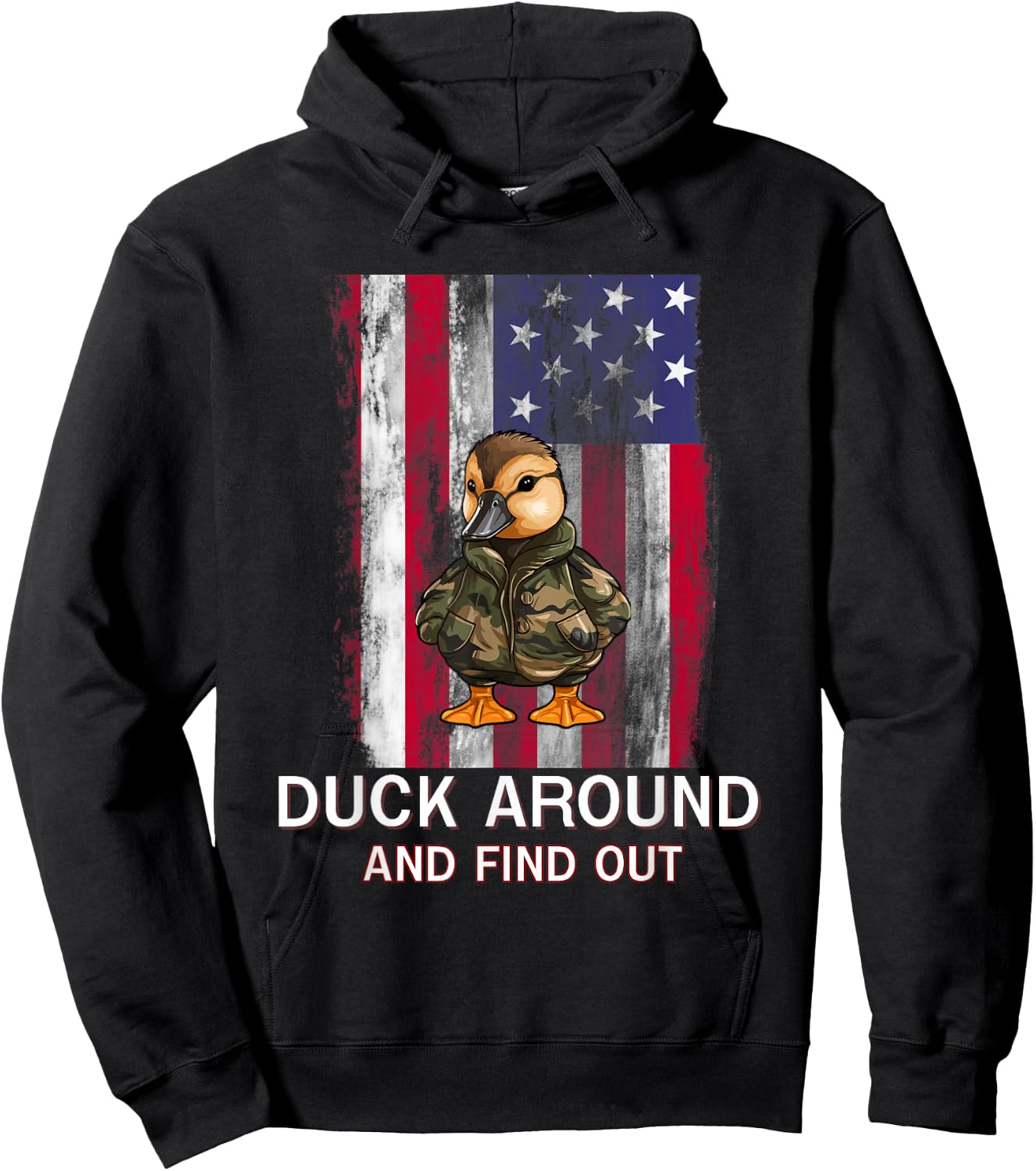 Duck Around and Find Out Hoodie - Hoodie | Black