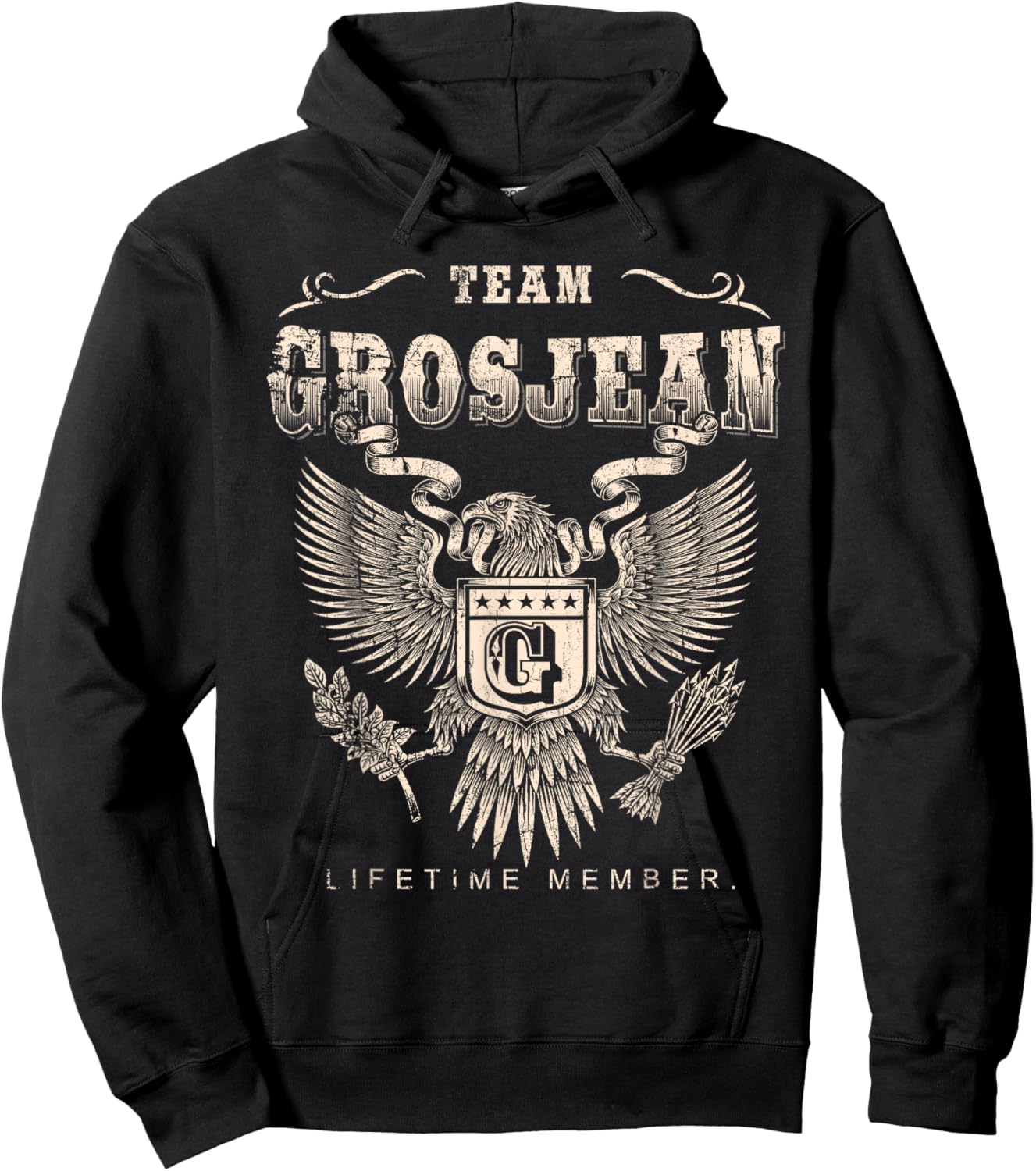 Team Grosjean Lifetime Member - Grosjean Name Hoodie - Hoodie | Black