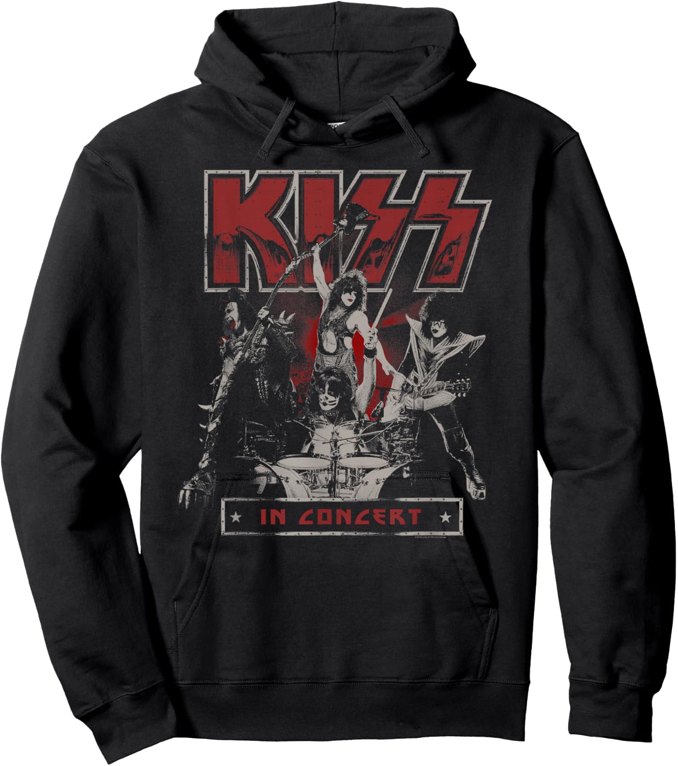 KISS - Live In Concert Hoodie - Hoodie | Black