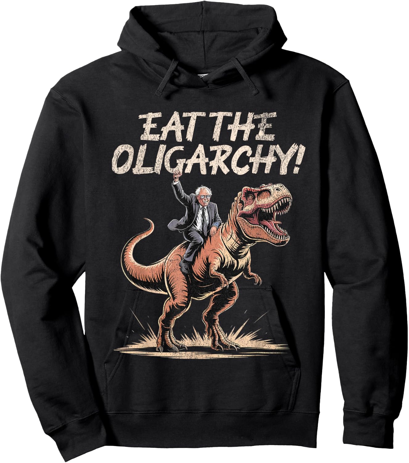 Eat The Oligarchy - Funny Bernie Sanders Hoodie - Hoodie | Black