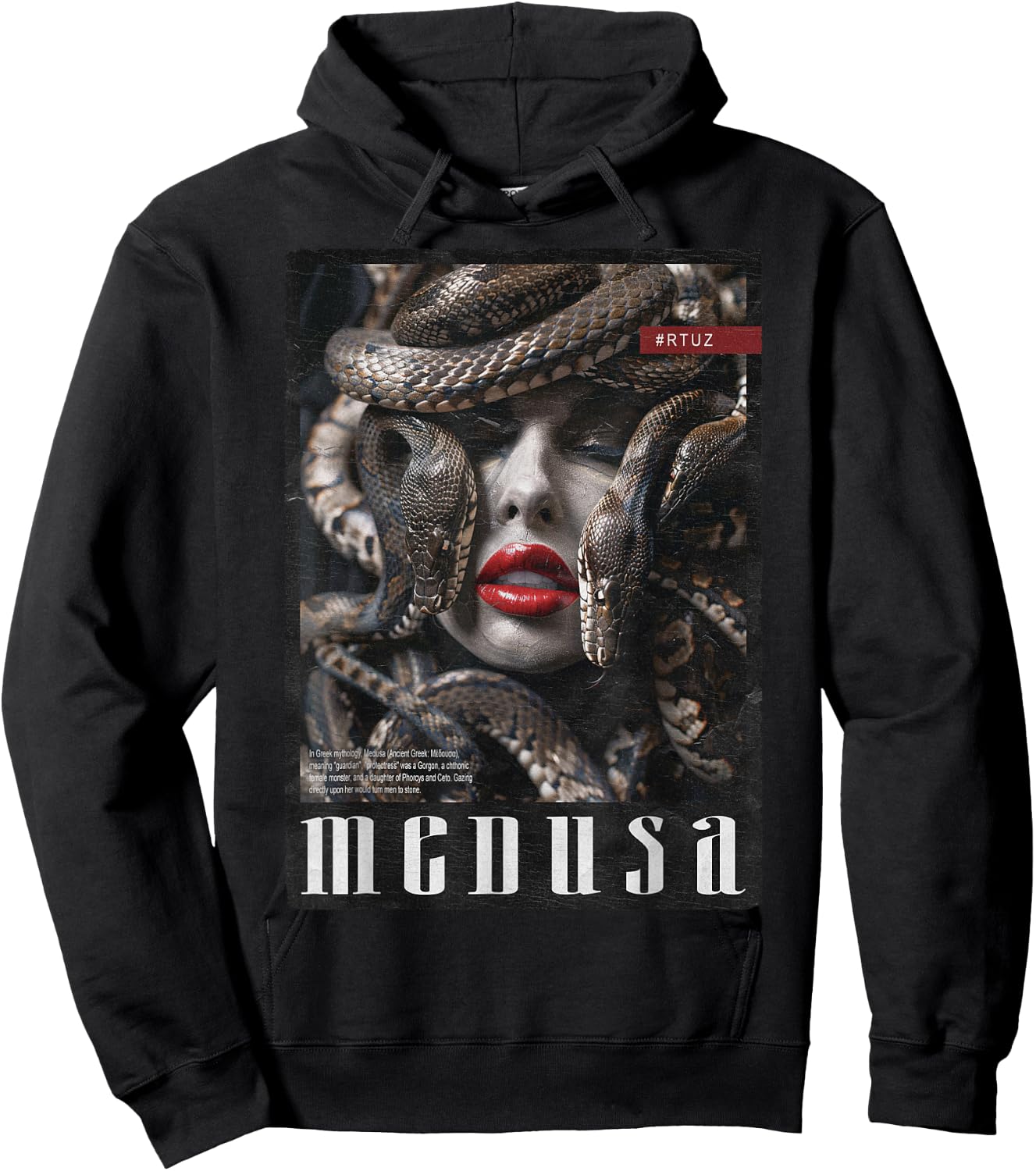 Gorgon Medusa Goddess Snake Greek Mythology Medusa Hoodie - Hoodie | Black