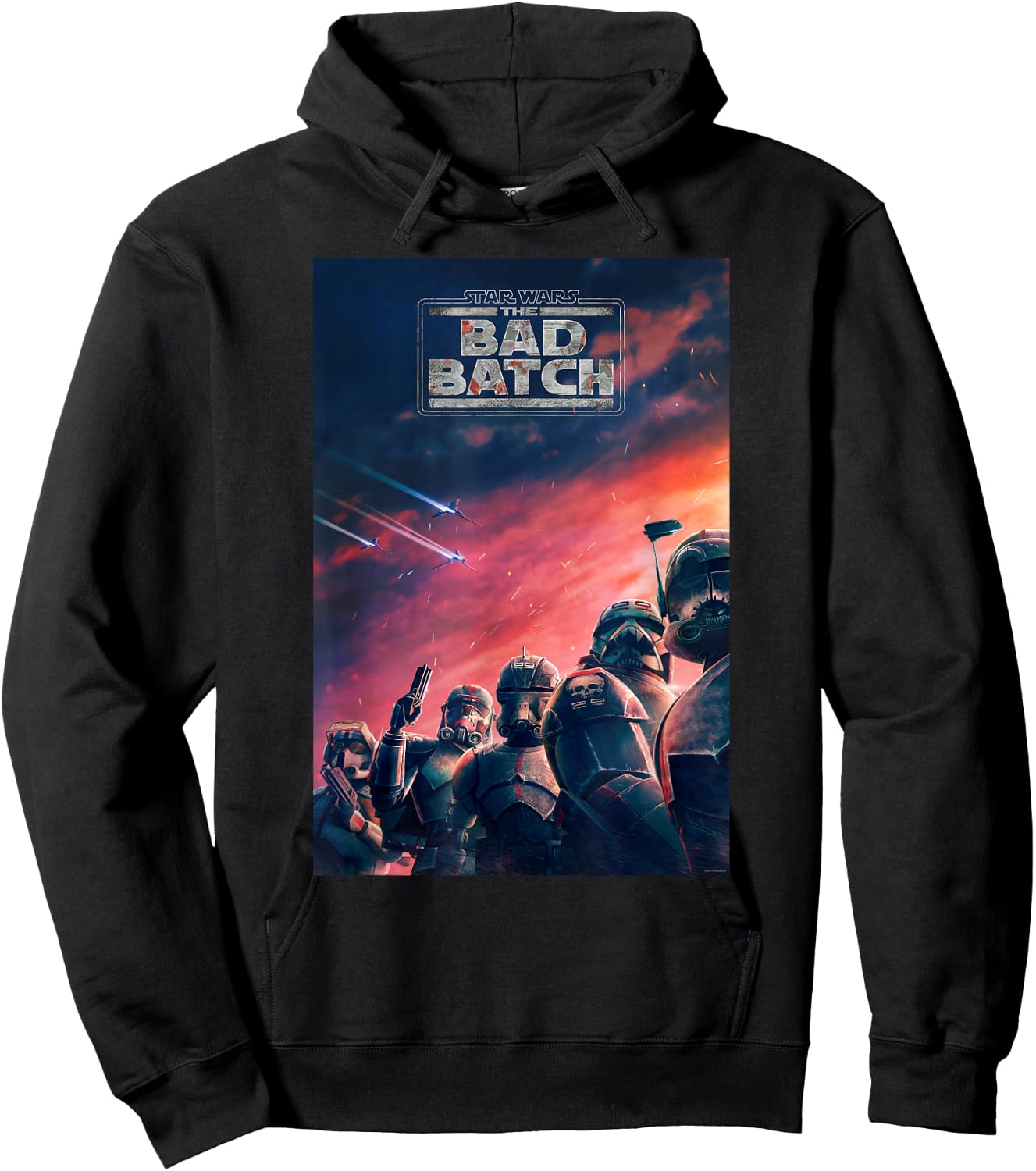 Star Wars The Bad Batch Series Elite Clones Poster Hoodie - Hoodie | Black