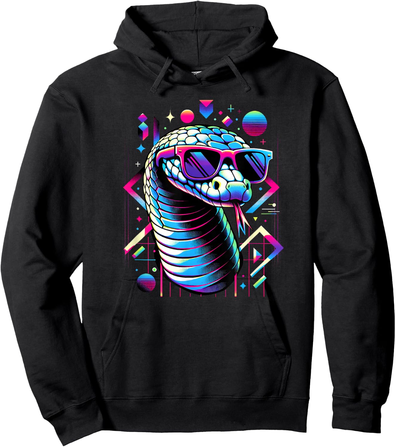 and Kids Vintage Retro Snake Lover Hoodie - Hoodie | Black