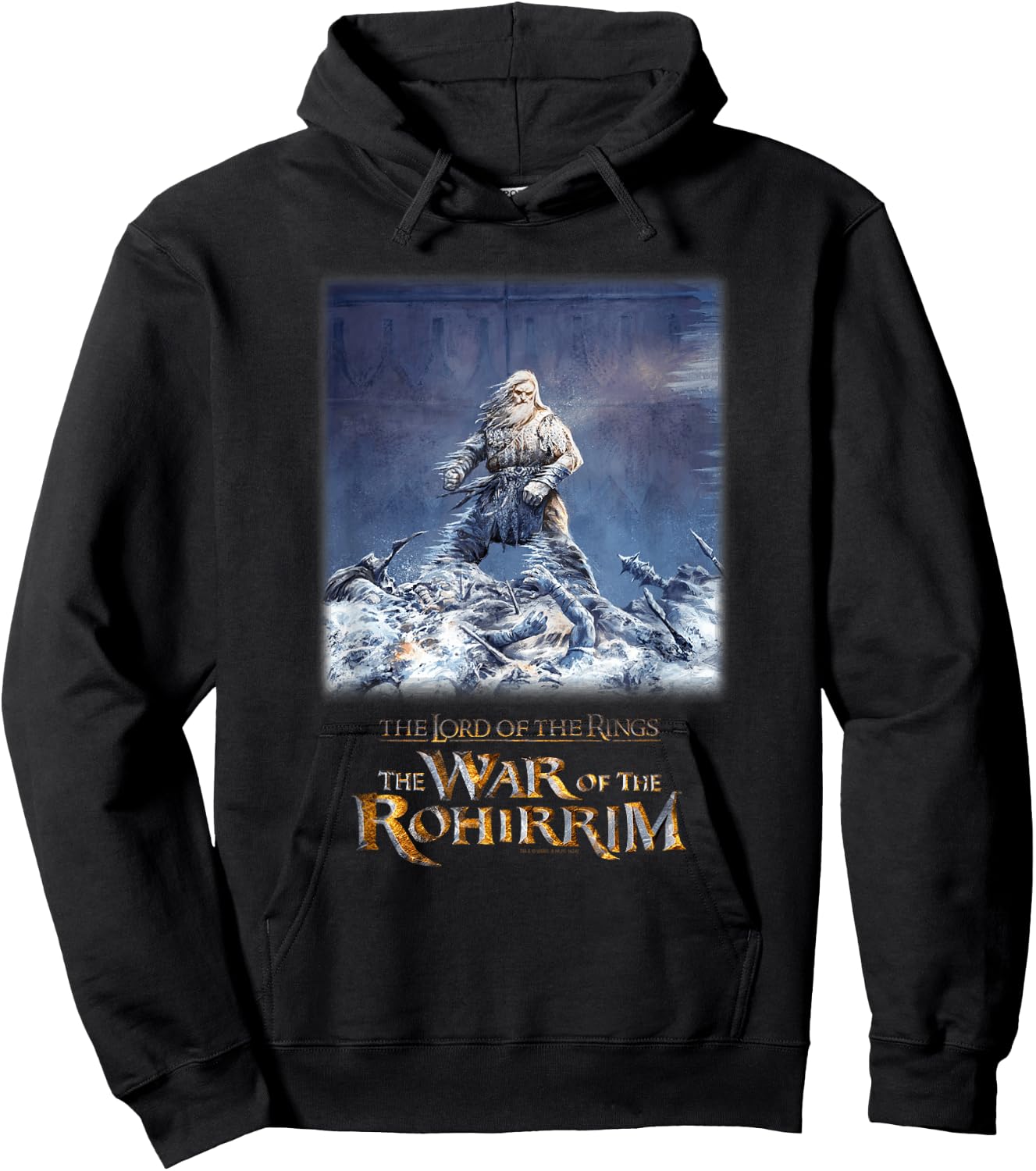 LOTR Rohirrim Helm Hammerhand Fantasy Movie Hoodie - Hoodie | Black