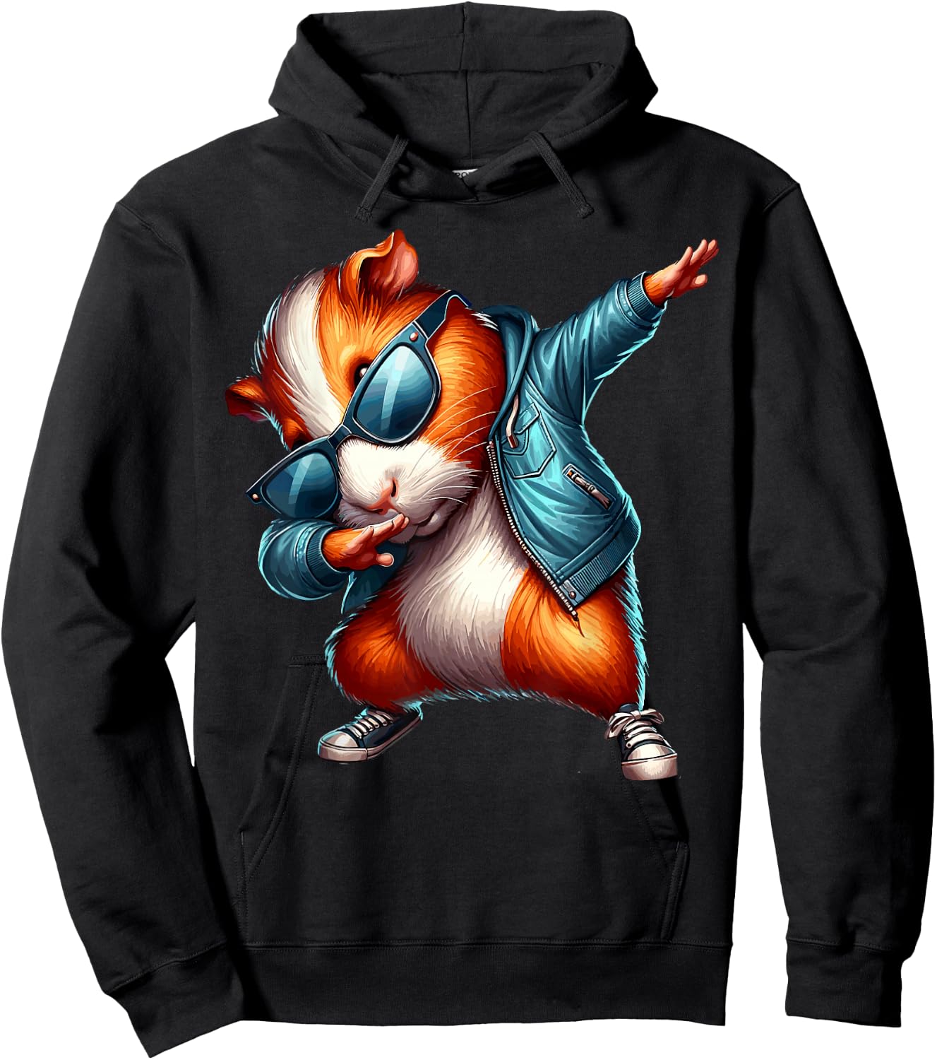Dabbing Dab Dance Guinea Pig Hoodie - Hoodie | Black