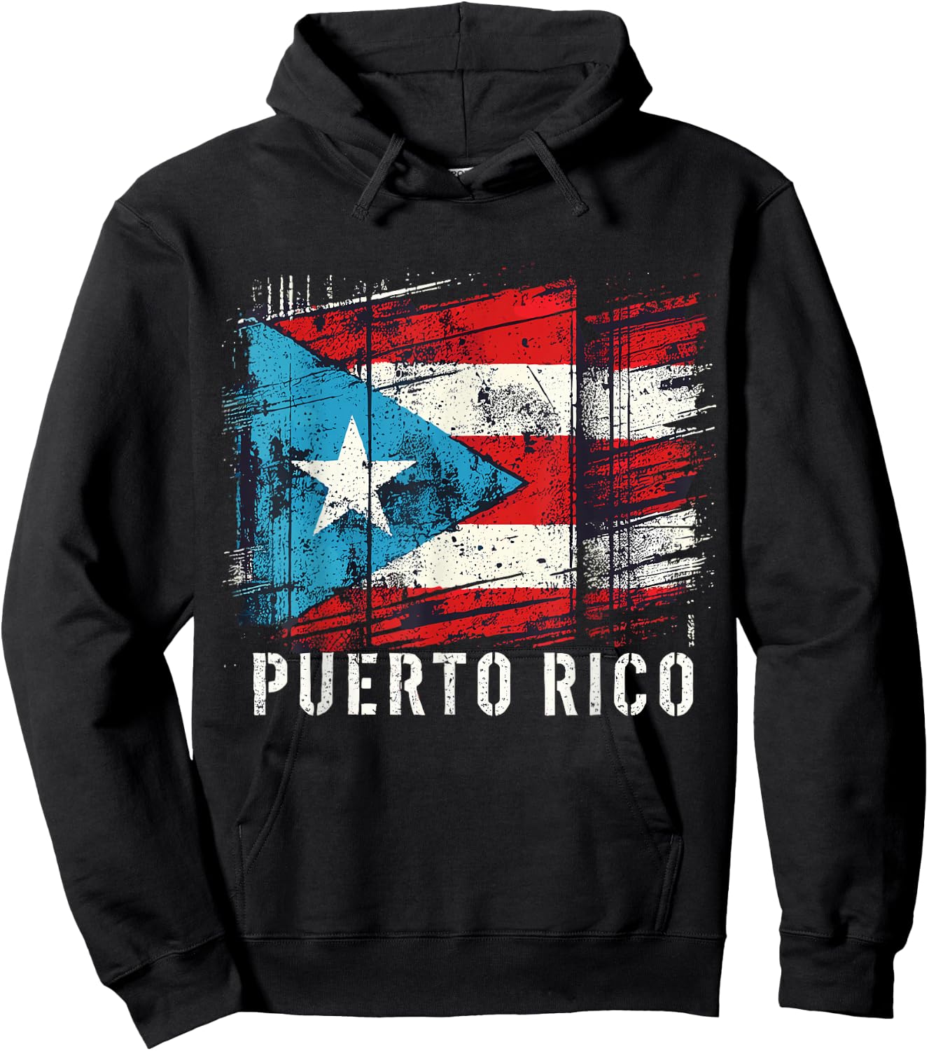 Puerto Rico Flag Heritage Month Hispanic Boricua Rica Hoodie - Hoodie | Black