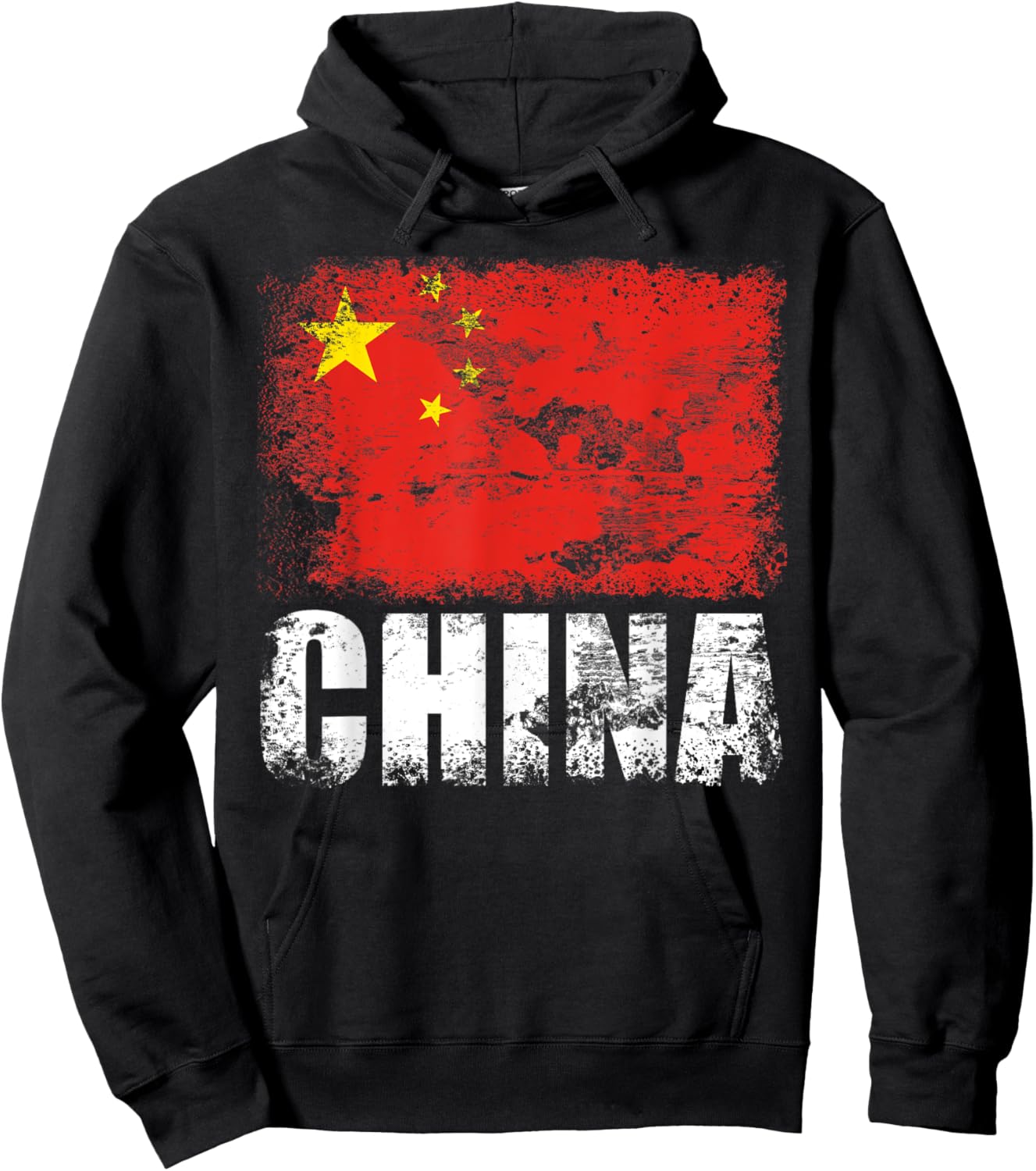 China Flag | Chinese Flag Red Hoodie - Hoodie | Black
