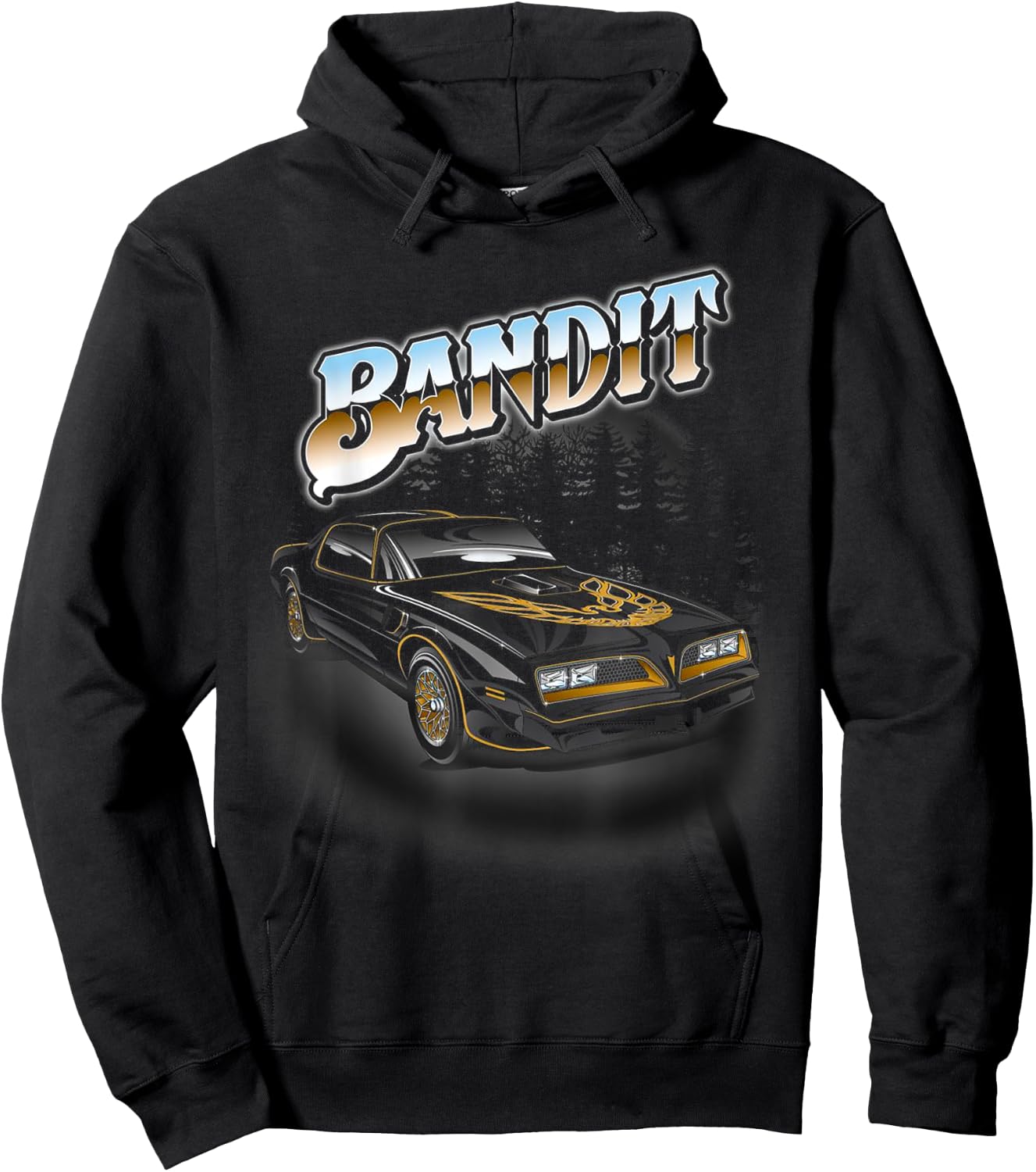 Vintage Bandit 1977 Classic Art Cars Outfits Snowman Hoodie - Hoodie | Black