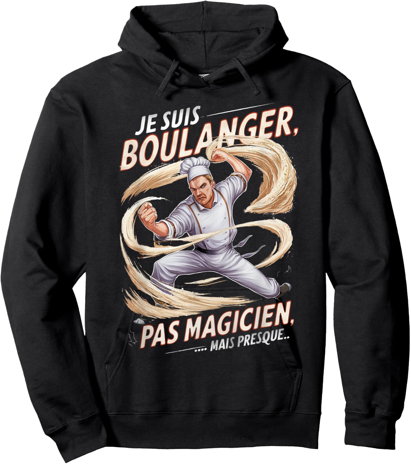 Baker No Magician Gift Baker Humor Bakery , Black, S Hoodie - Hoodie | Black