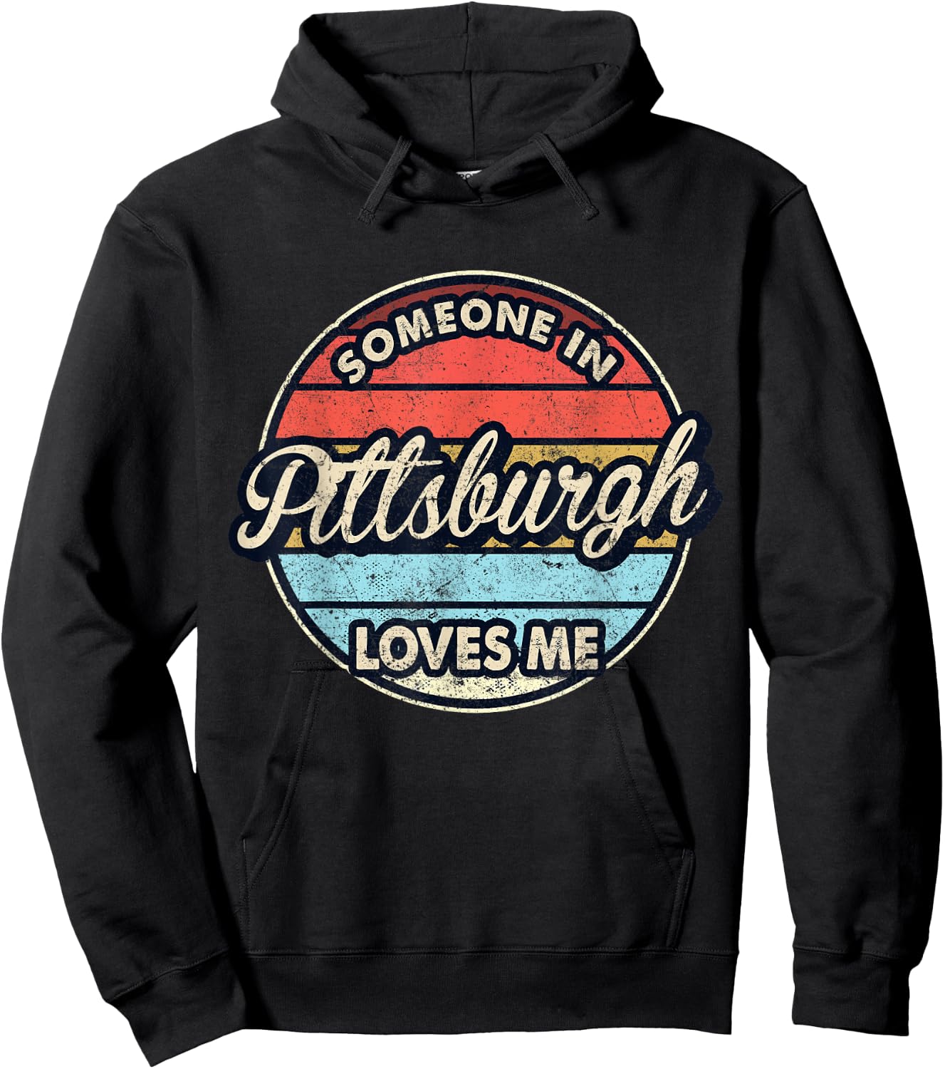 Someone In Pittsburgh Loves Me City US USA Hoodie - Hoodie | Black